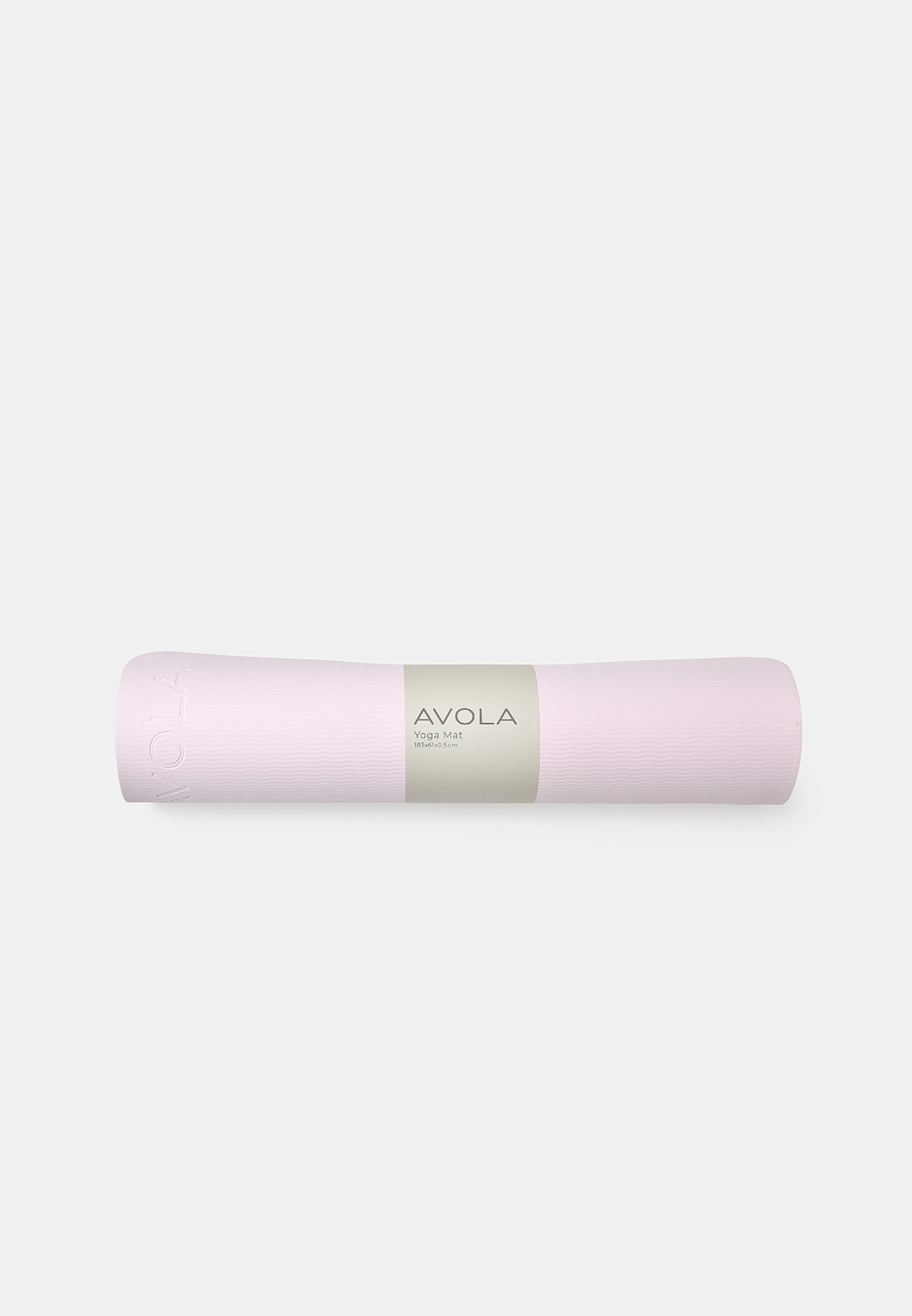Yogamatta 5 mm, från AVOLA, i färgen Light Pink. Klicka för att öppna bilden i stort format