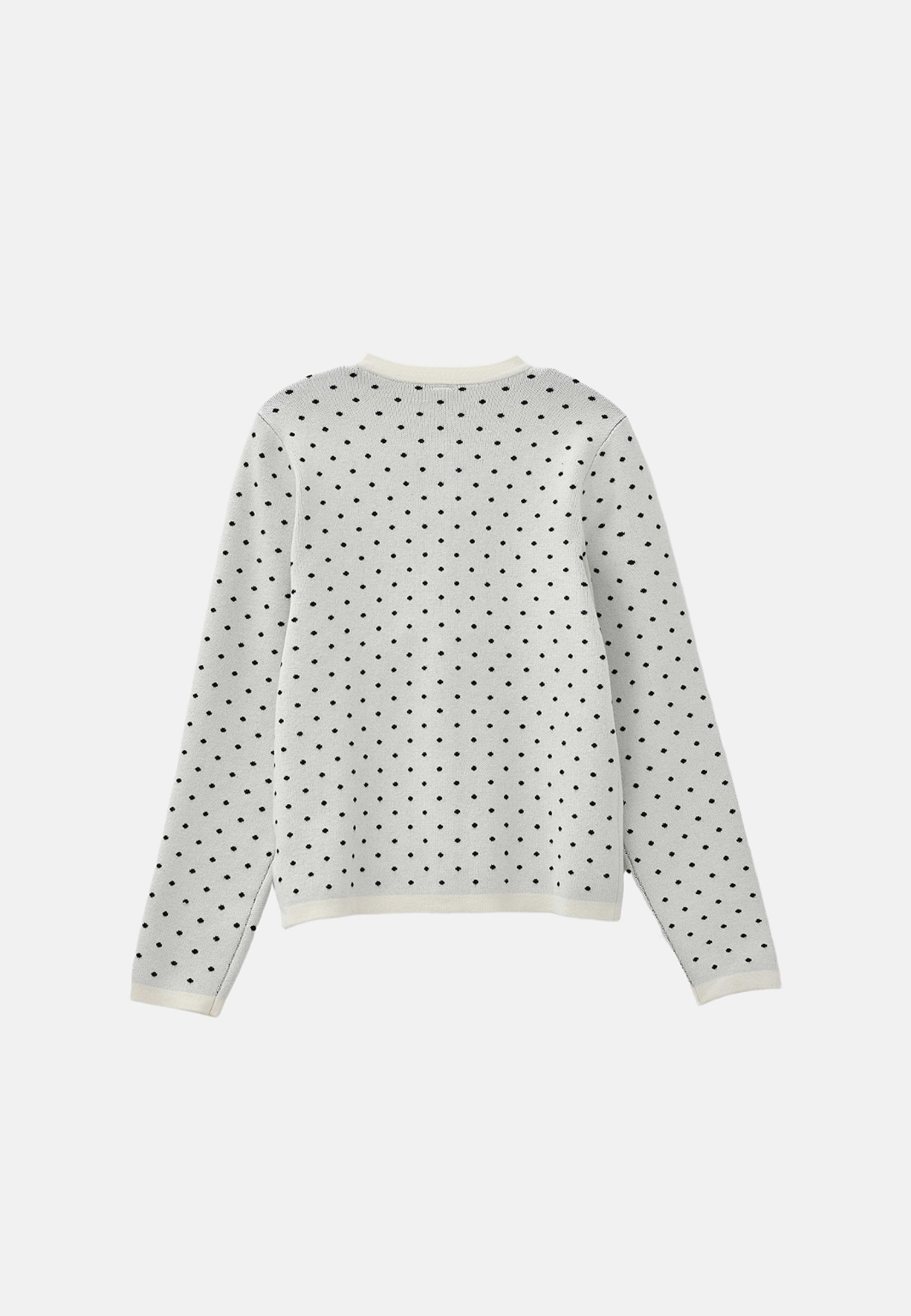 Cardigan INGRID, från Å WOMAN, i färgen Dot. Klicka för att öppna bilden i stort format