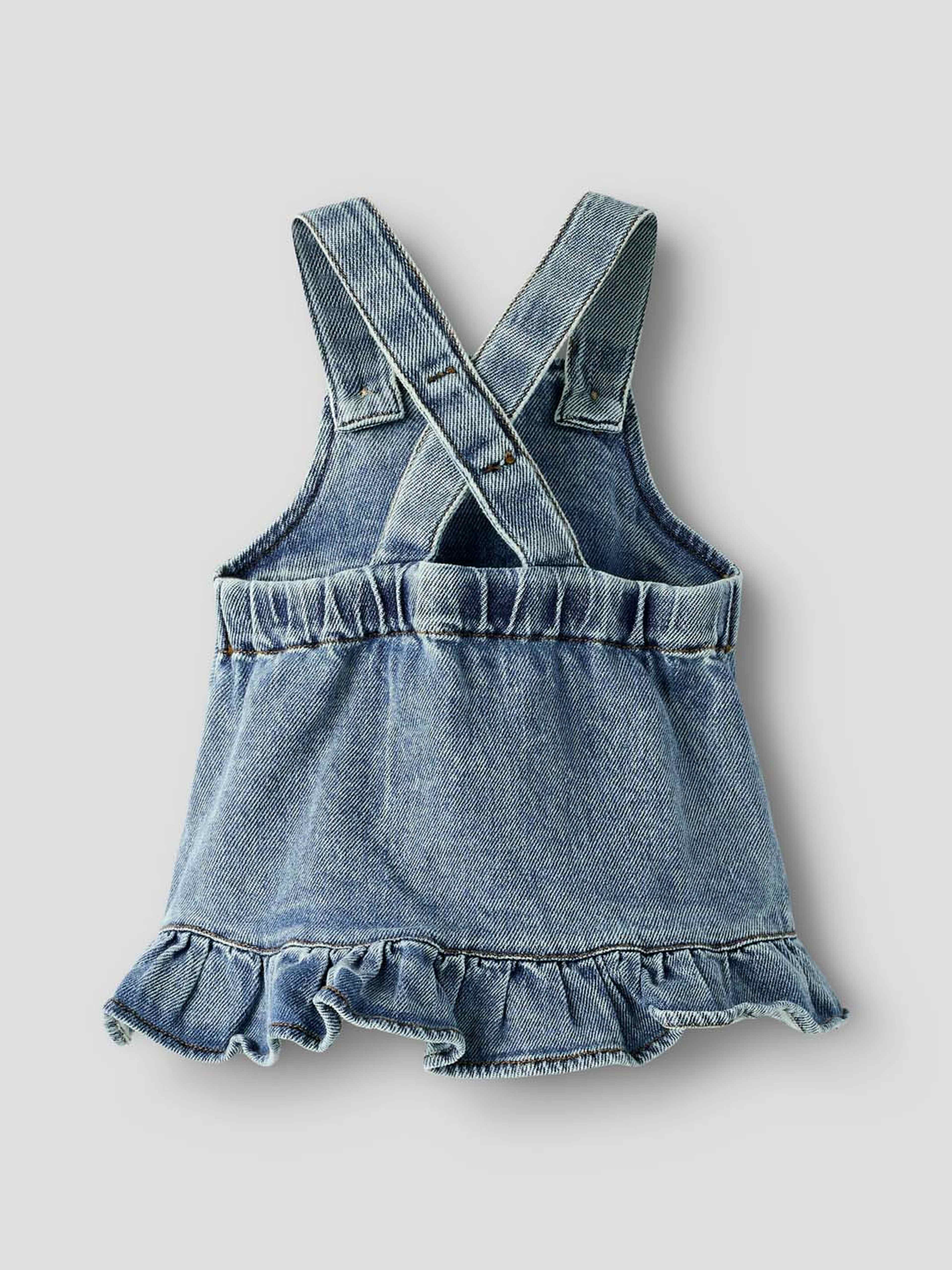 NBFKAROLE DNM SKIRTALL 2433-CJ LIL, från Lil'Atelier, i färgen Medium Blue Denim. Klicka för att öppna bilden i stort format