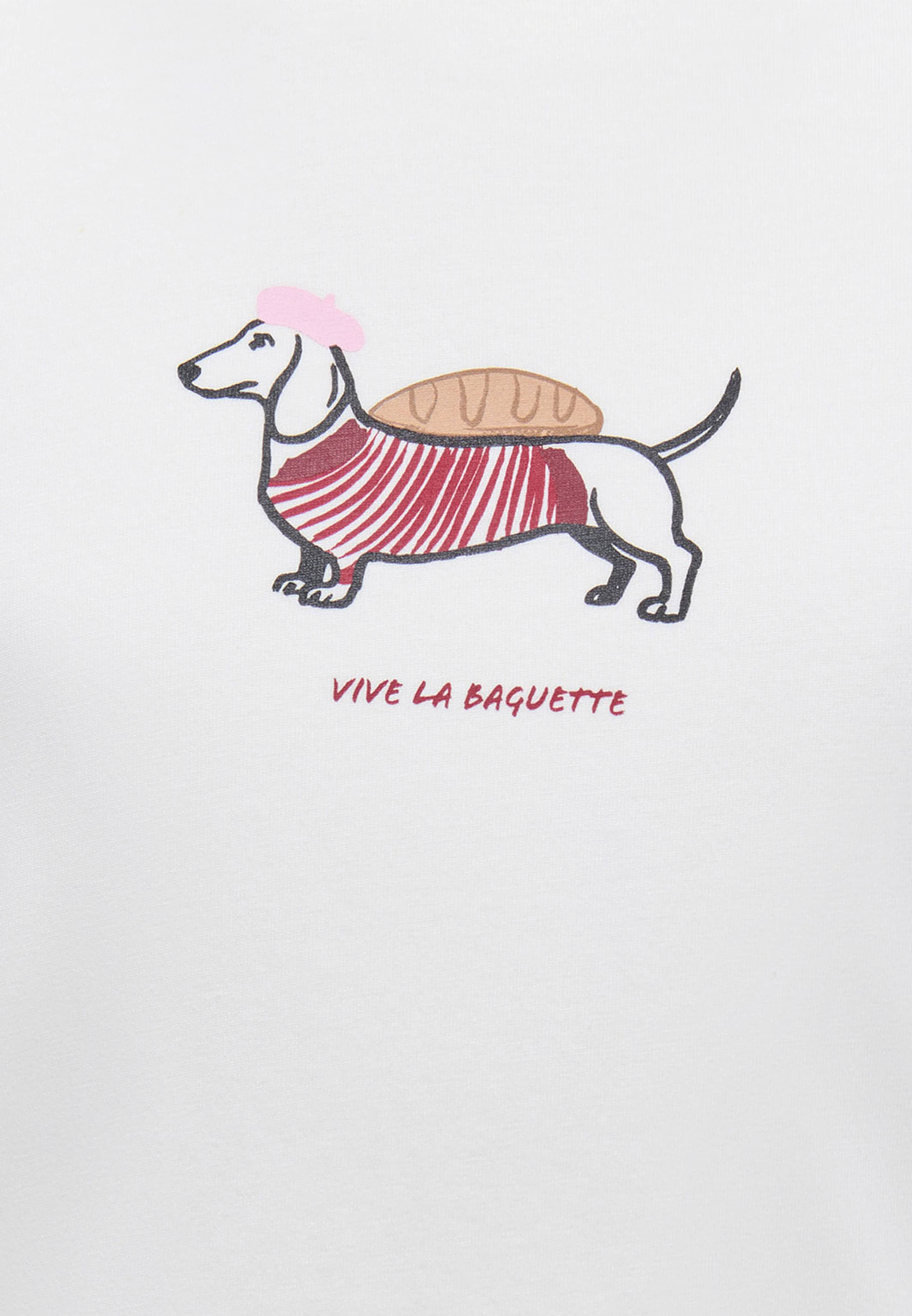 T-shirt LILA, från Only, i färgen Cloud Dancer Dog. Klicka för att öppna bilden i stort format