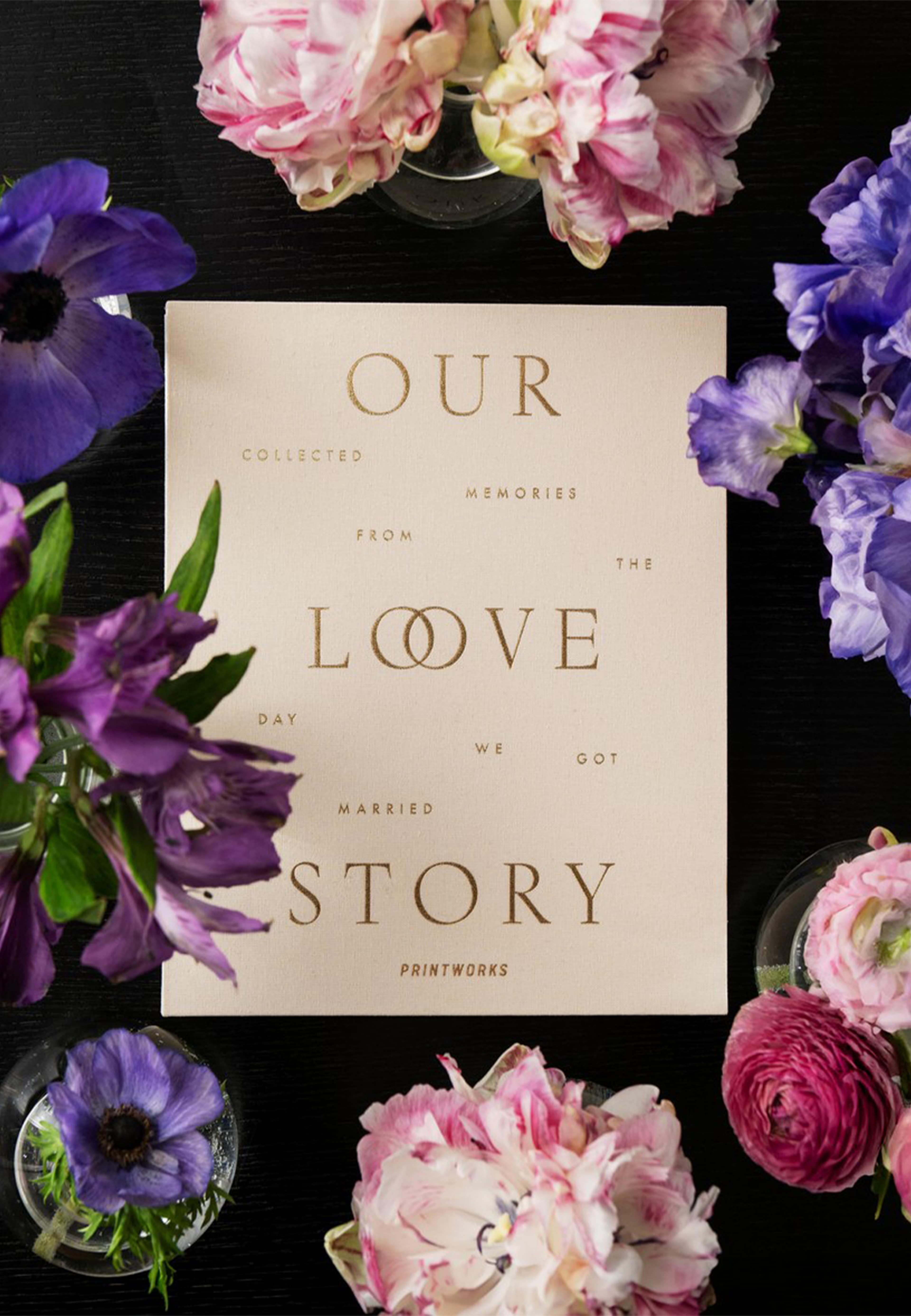 Our Love Story - Wedding Journal, från Printworks, i färgen Beige. Klicka för att öppna bilden i stort format