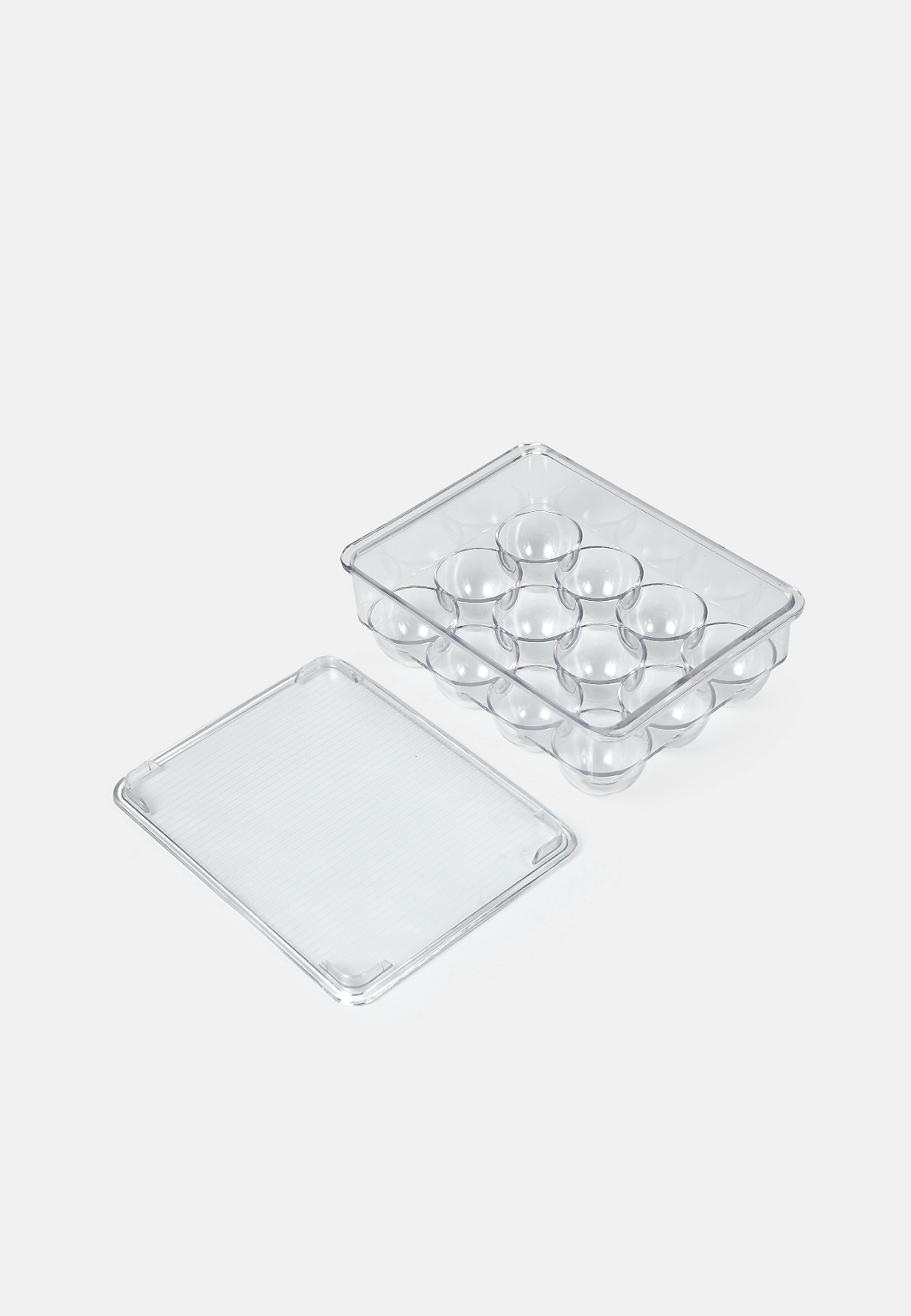 Kylskåpsförvaring för 12 ägg BISTRO, från Åhléns Home, i färgen Clear. Klicka för att öppna bilden i stort format