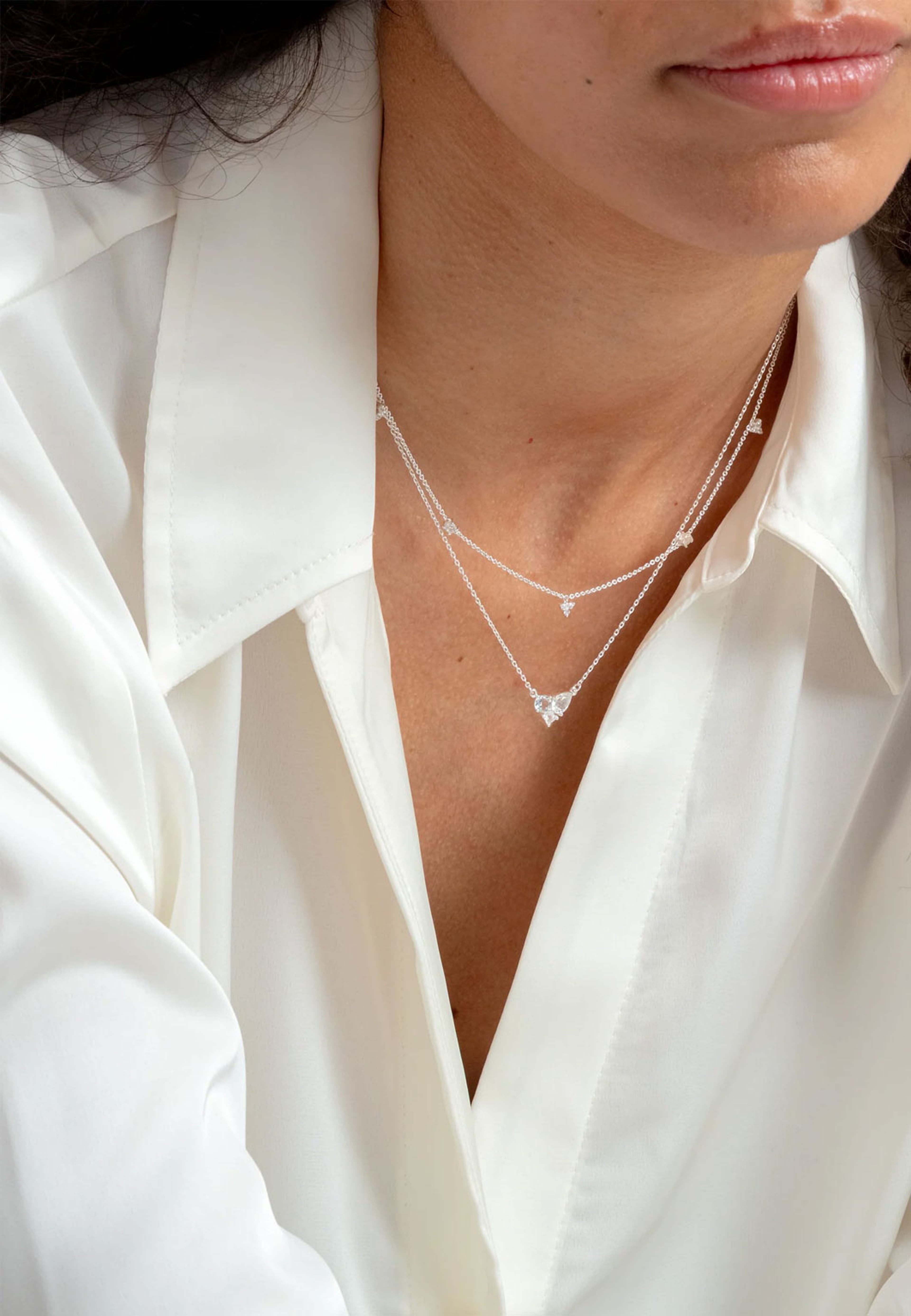 Celestia Necklace, från Syster P, i färgen Silver. Klicka för att öppna bilden i stort format