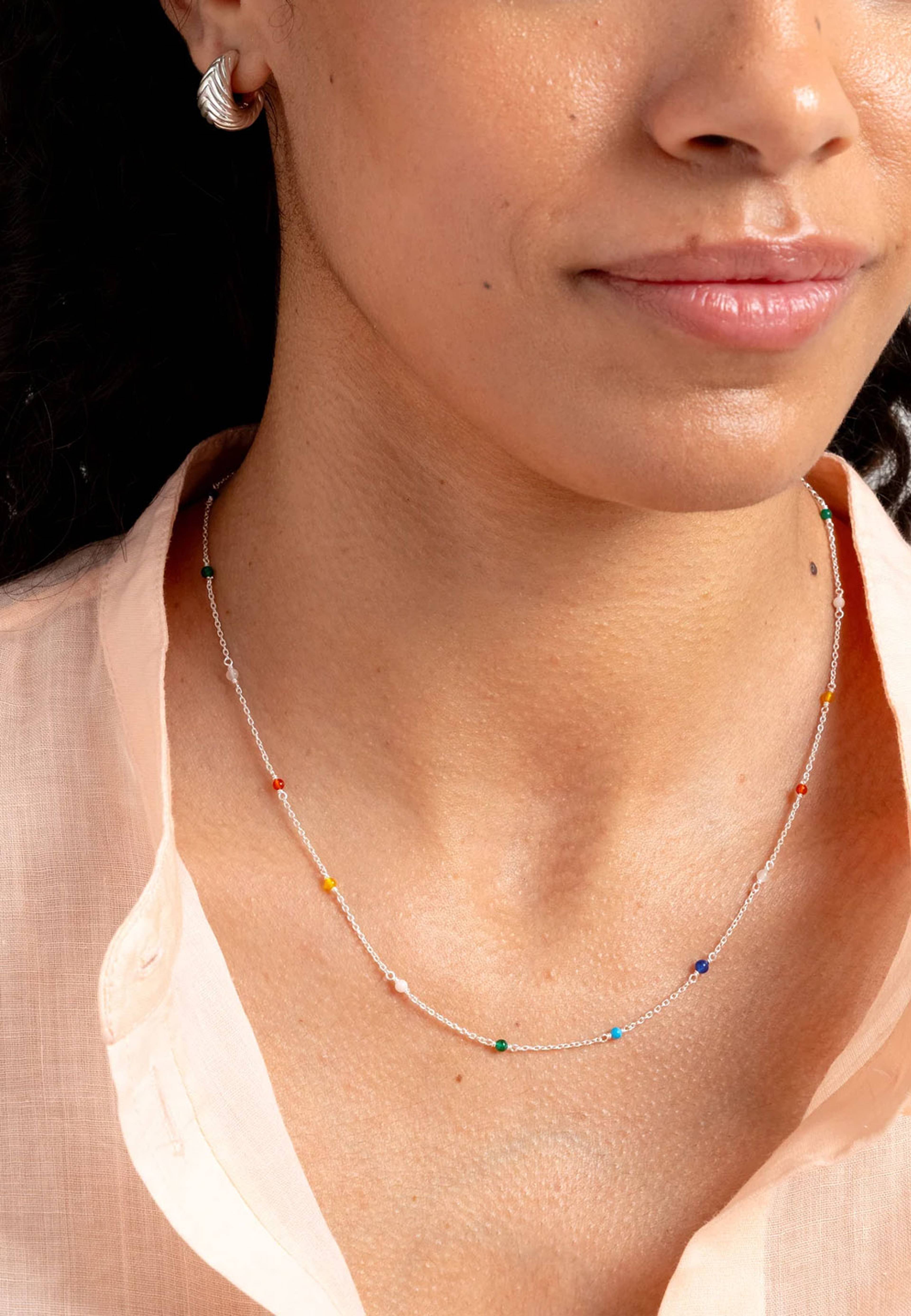 Santa Monica Multicolour Necklace, från Syster P, i färgen Silver. Klicka för att öppna bilden i stort format