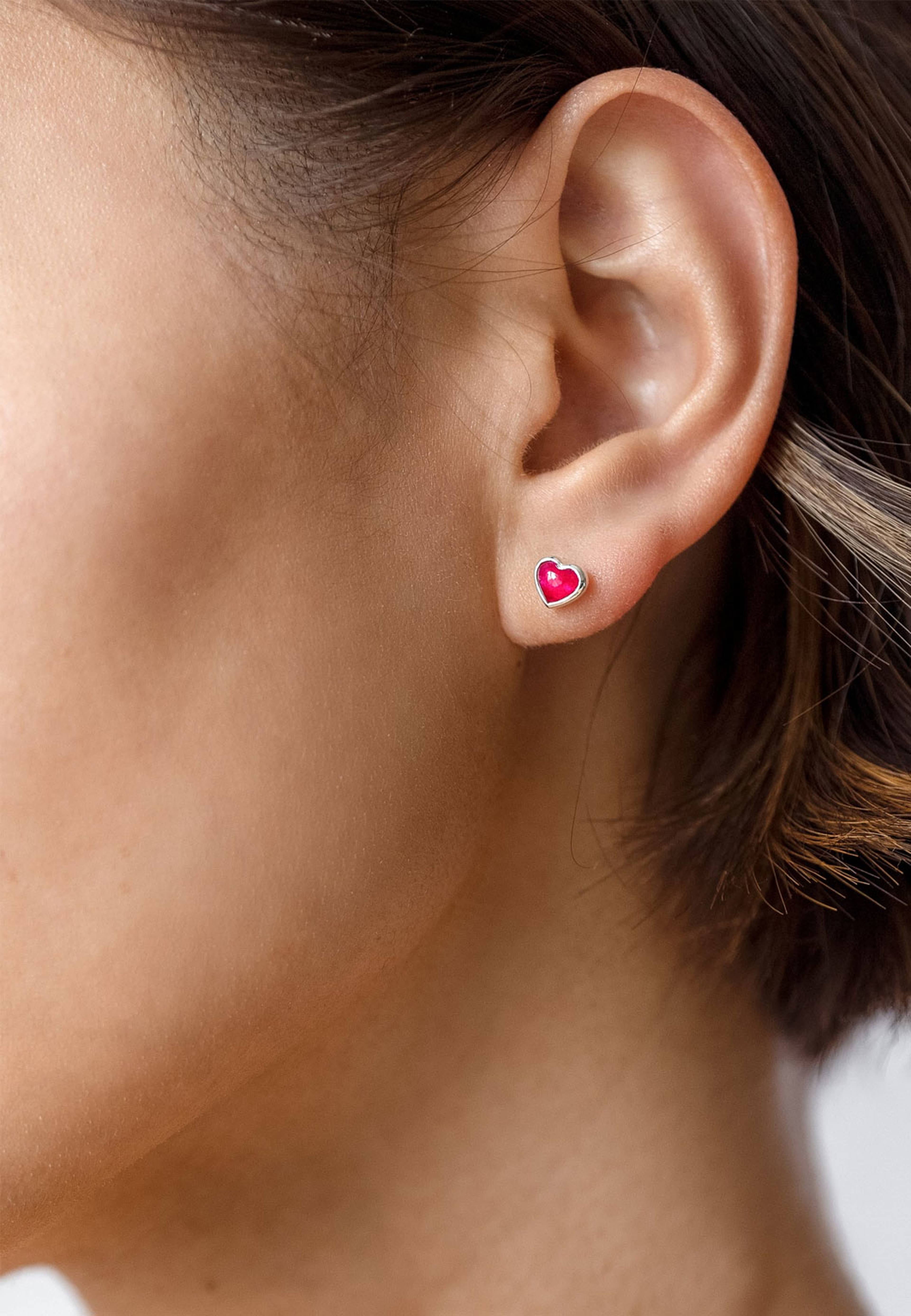 La La Love Stud Earrings, från Syster P, i färgen Pink Quartz Silver. Klicka för att öppna bilden i stort format