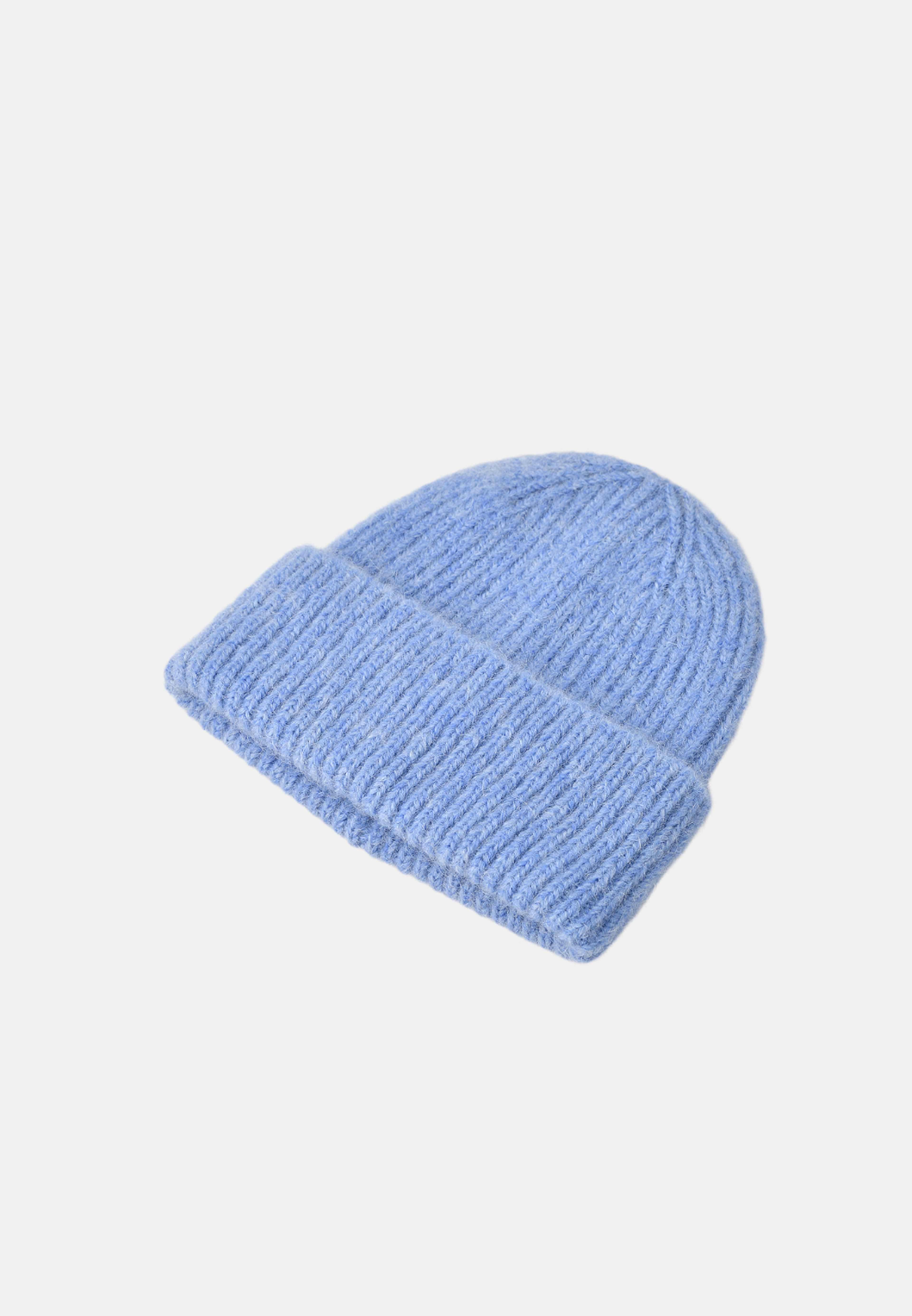 Mössa i ull- och mohairmix ELSY, från Wera, i färgen Blue. Klicka för att öppna bilden i stort format