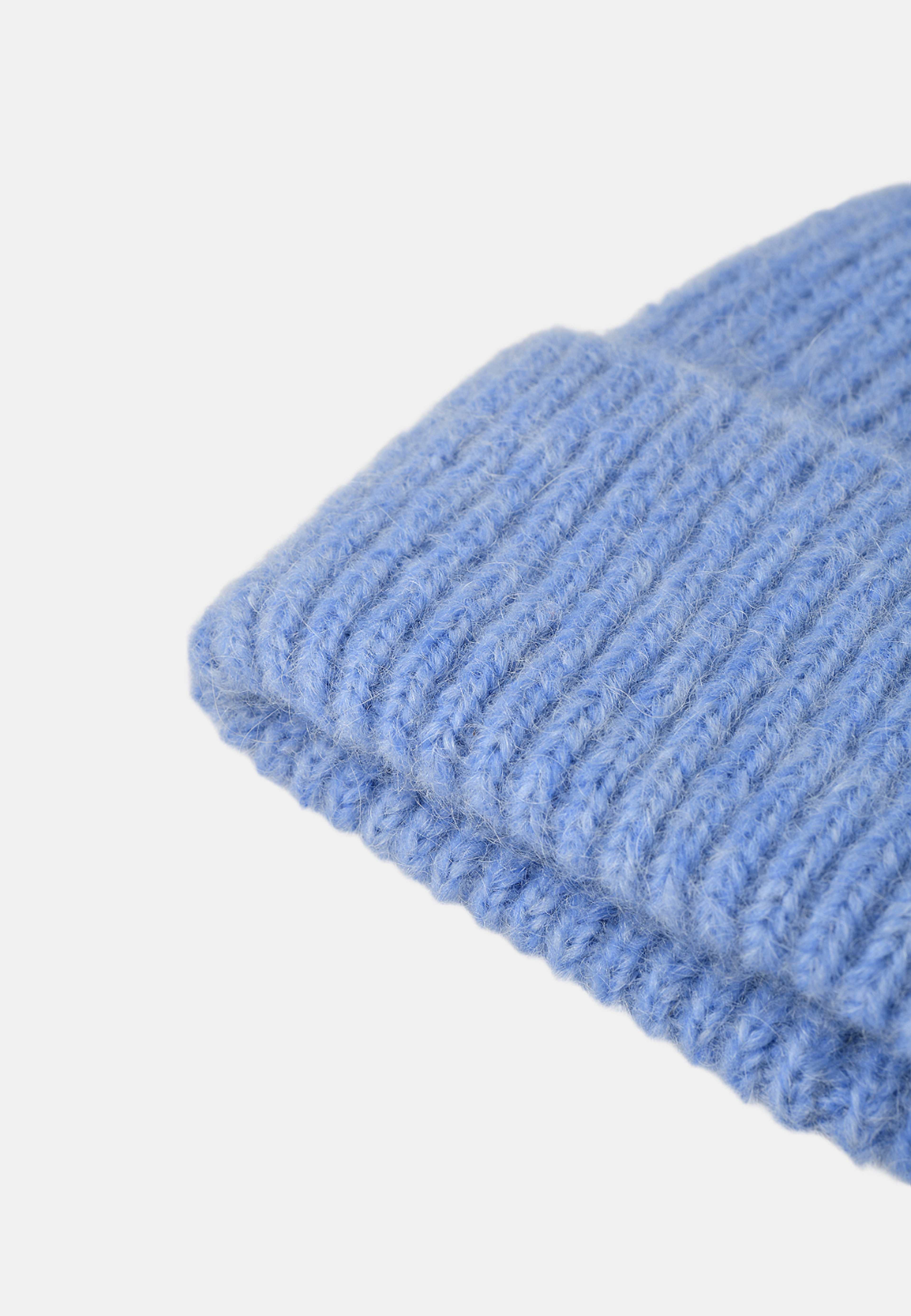 Mössa i ull- och mohairmix ELSY, från Wera, i färgen Blue. Klicka för att öppna bilden i stort format