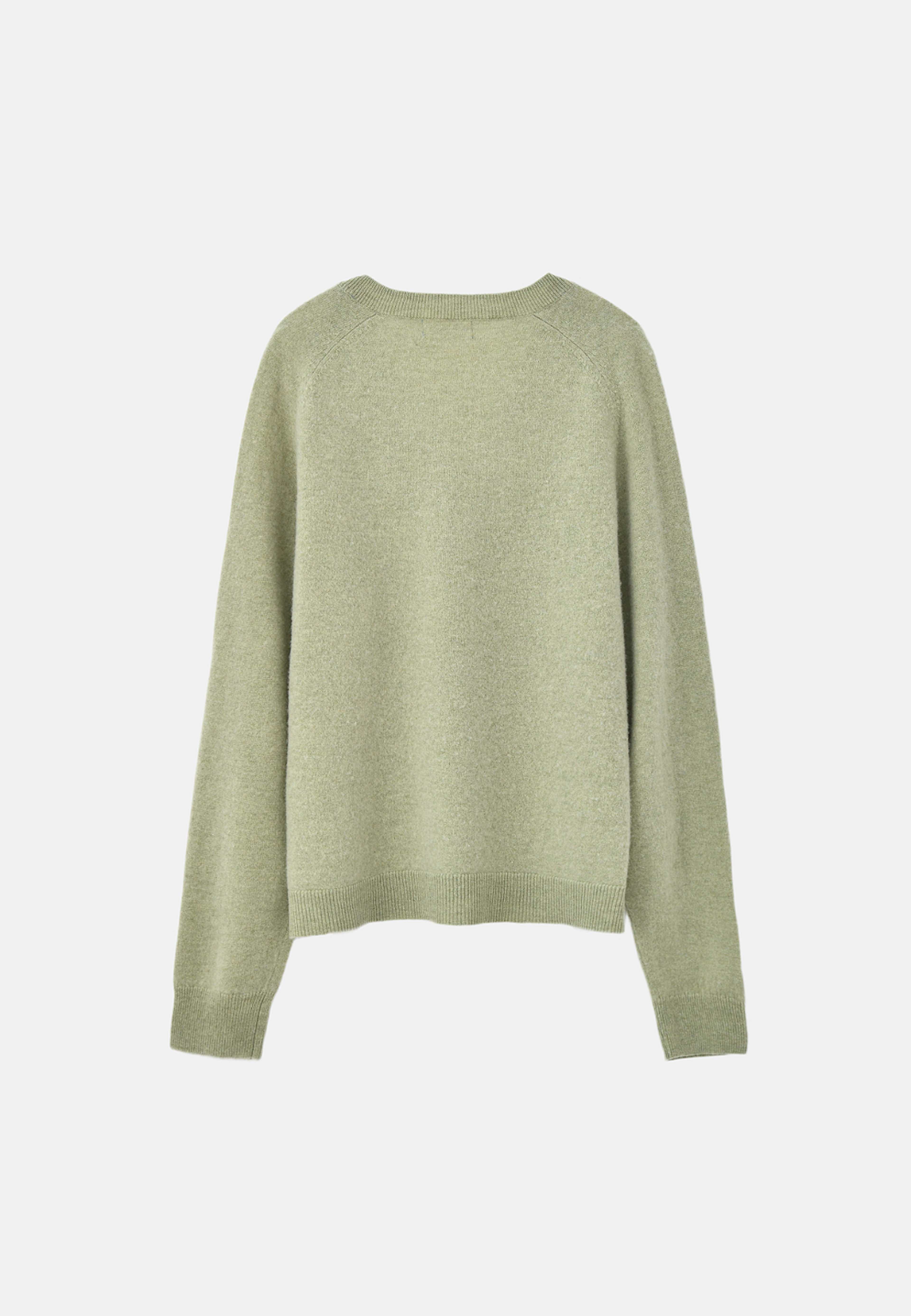 Jumper i ull EVALENA, från Carin Wester, i färgen Light Green. Klicka för att öppna bilden i stort format
