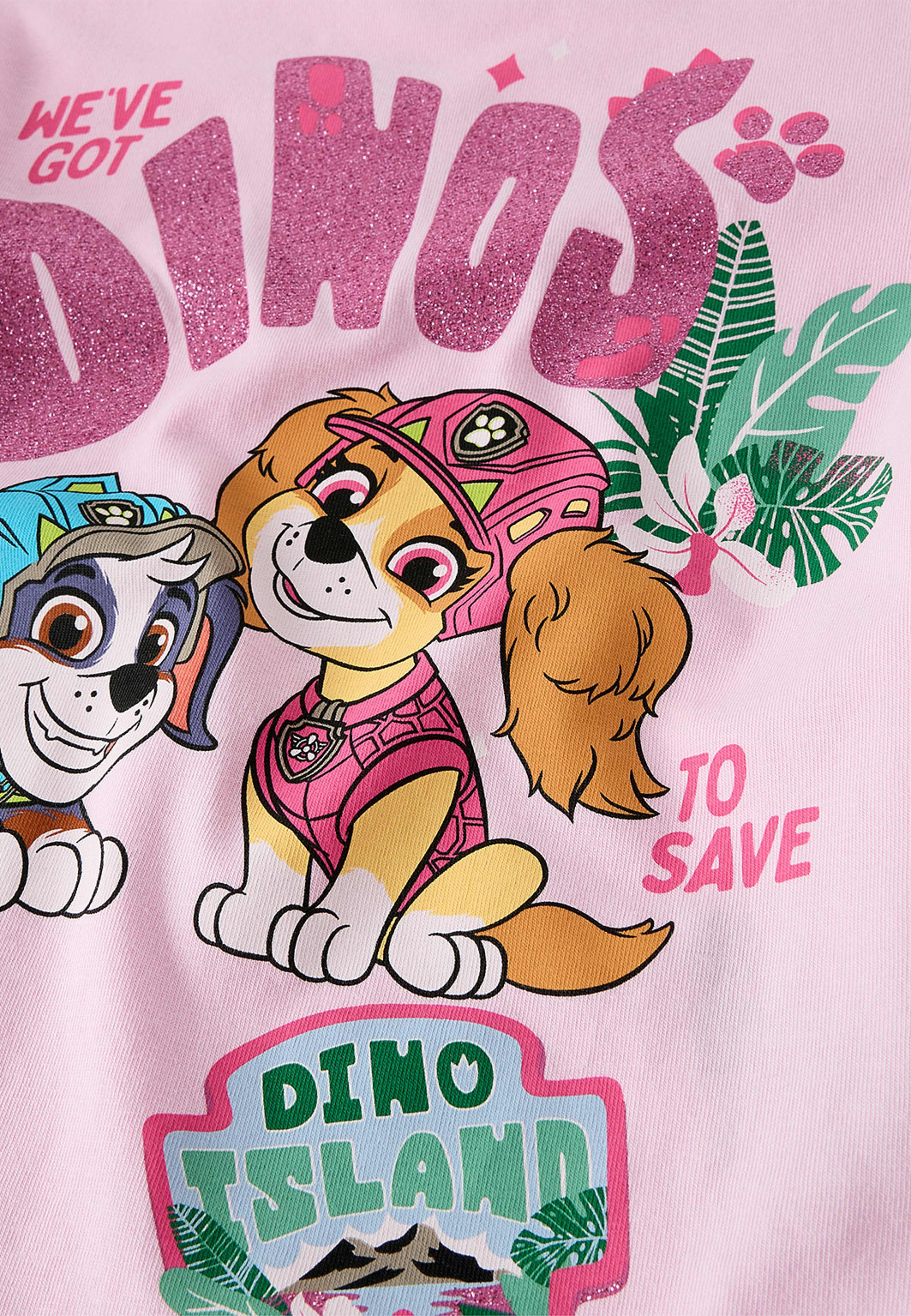 Långärmad t-shirt Paw Patrol, från Name It, i färgen Pirouette. Klicka för att öppna bilden i stort format