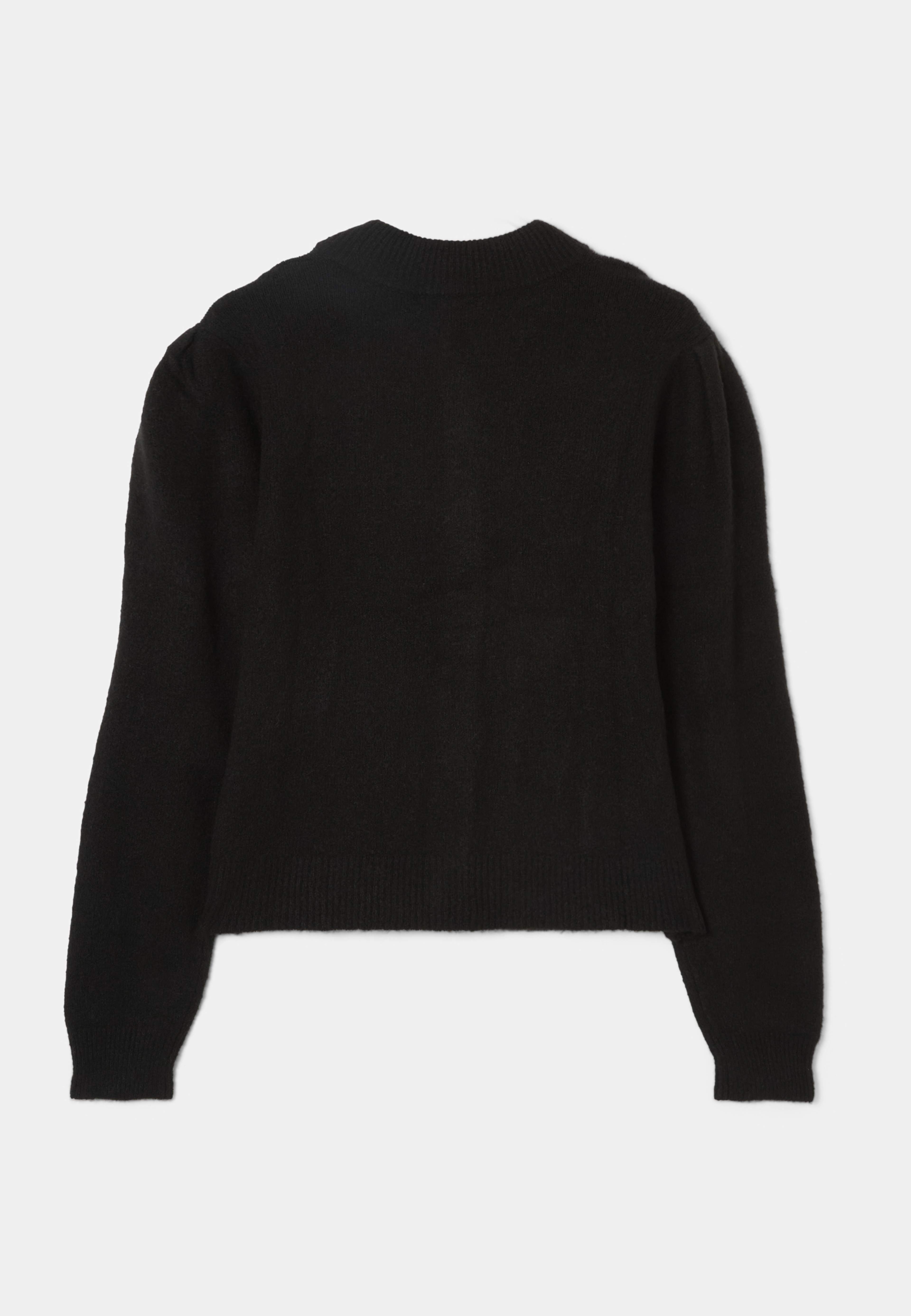 Ebbiene Cardigan Sweater, från Inwear, i färgen Black. Klicka för att öppna bilden i stort format
