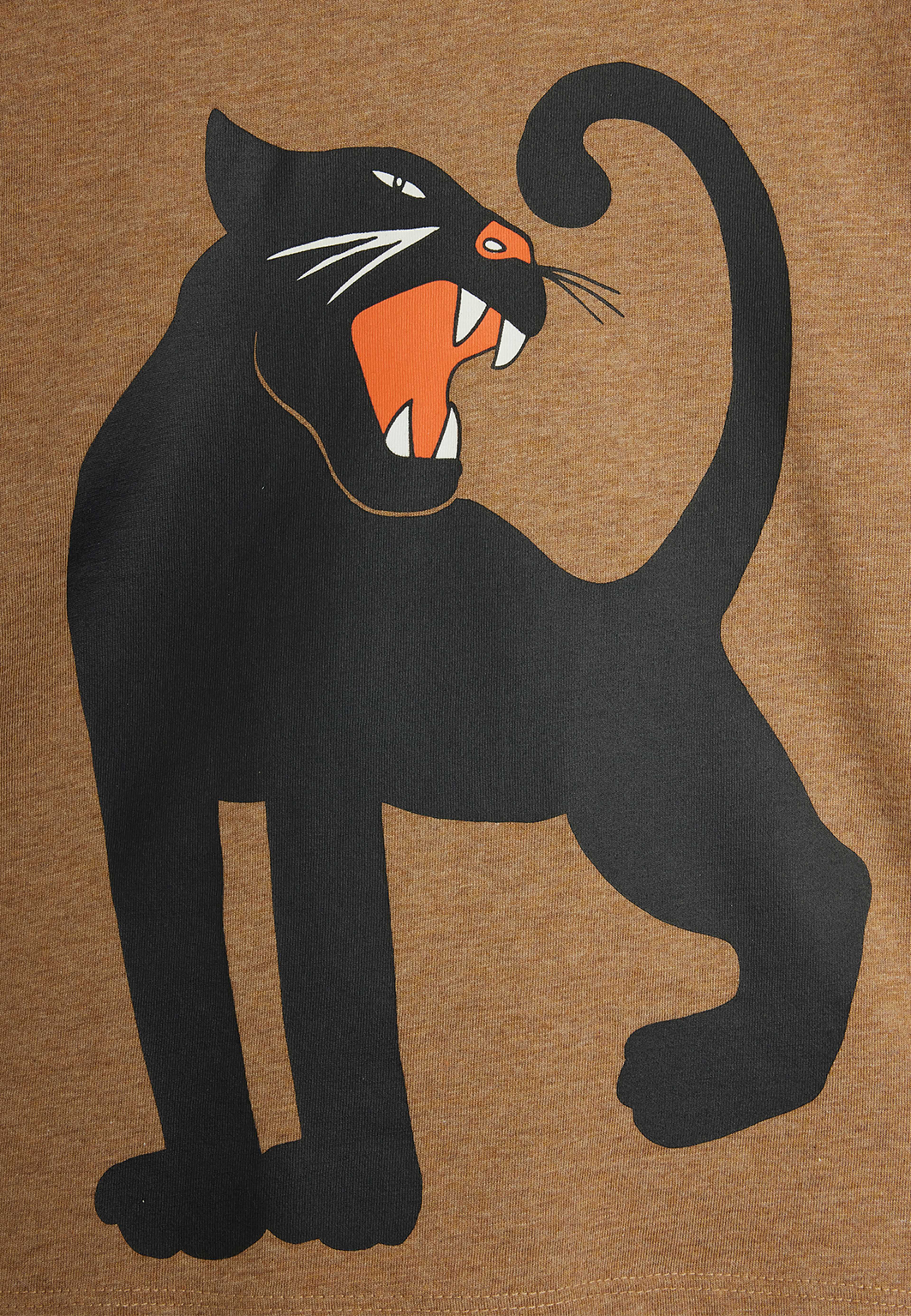 Panther Långärmad topp, från Mini Rodini, i färgen Brown. Klicka för att öppna bilden i stort format
