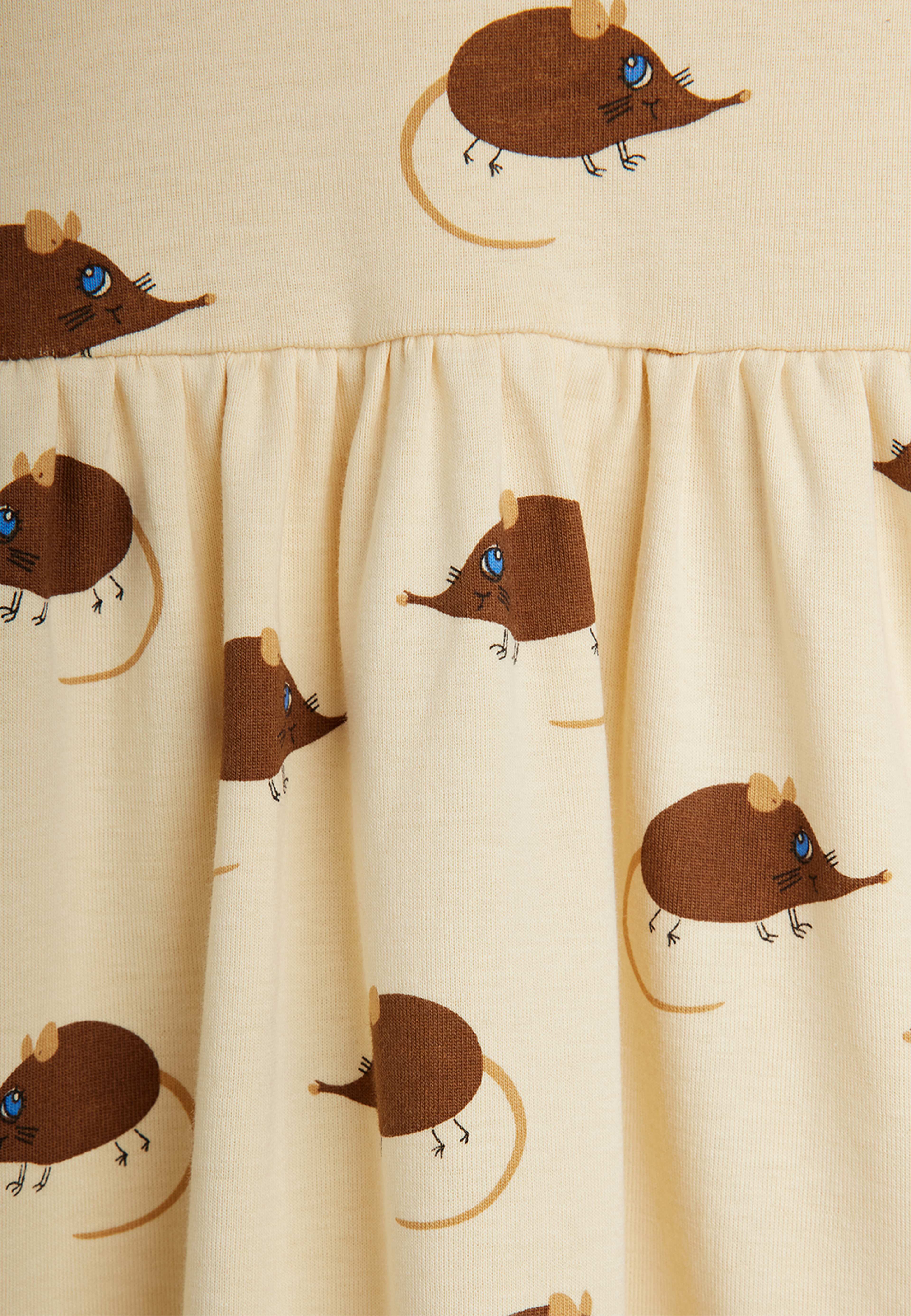 Elephant shrew Klänning, från Mini Rodini, i färgen Beige. Klicka för att öppna bilden i stort format
