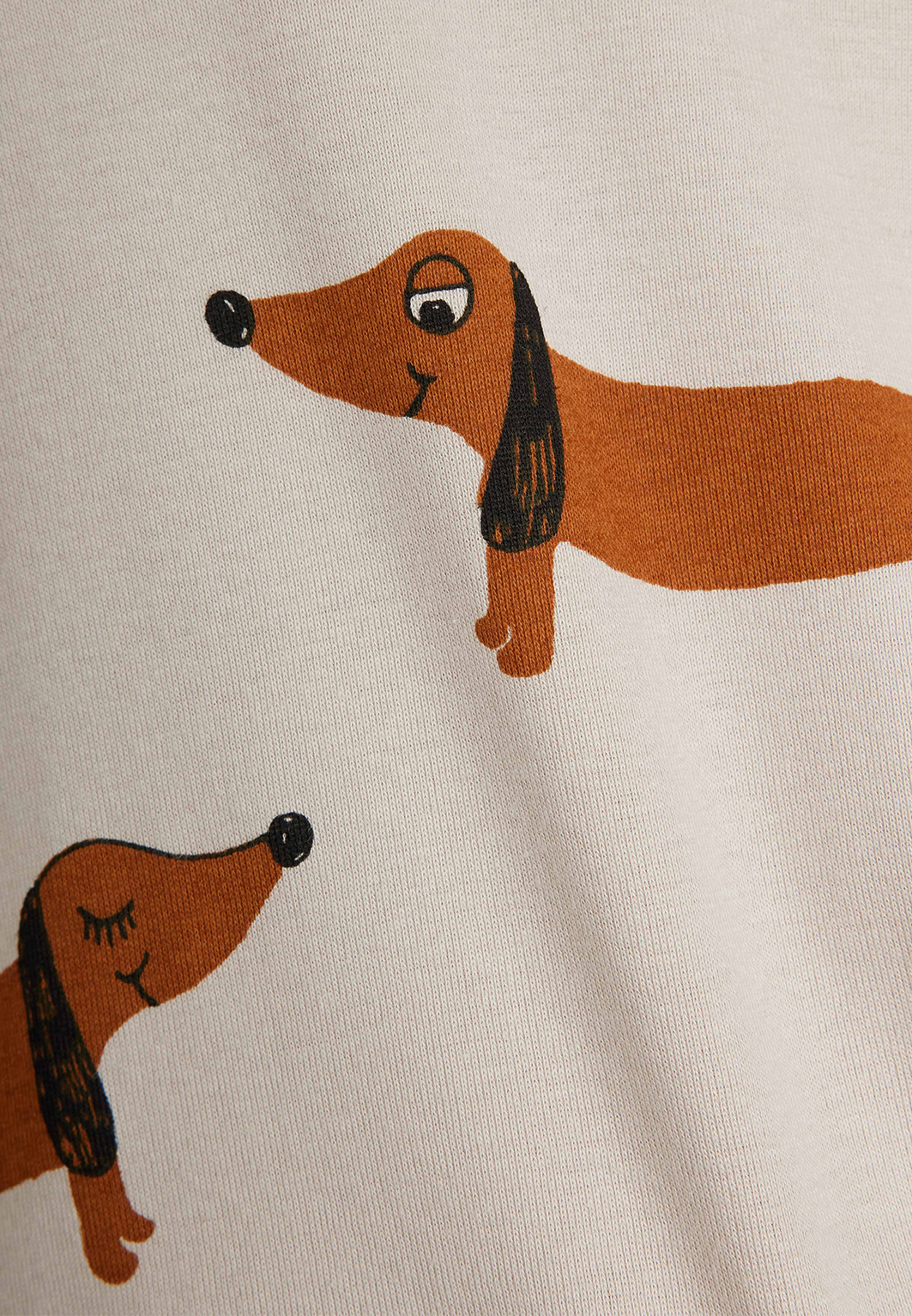 Dogs print leggings för nyfödda, från Mini Rodini, i färgen Grey. Klicka för att öppna bilden i stort format