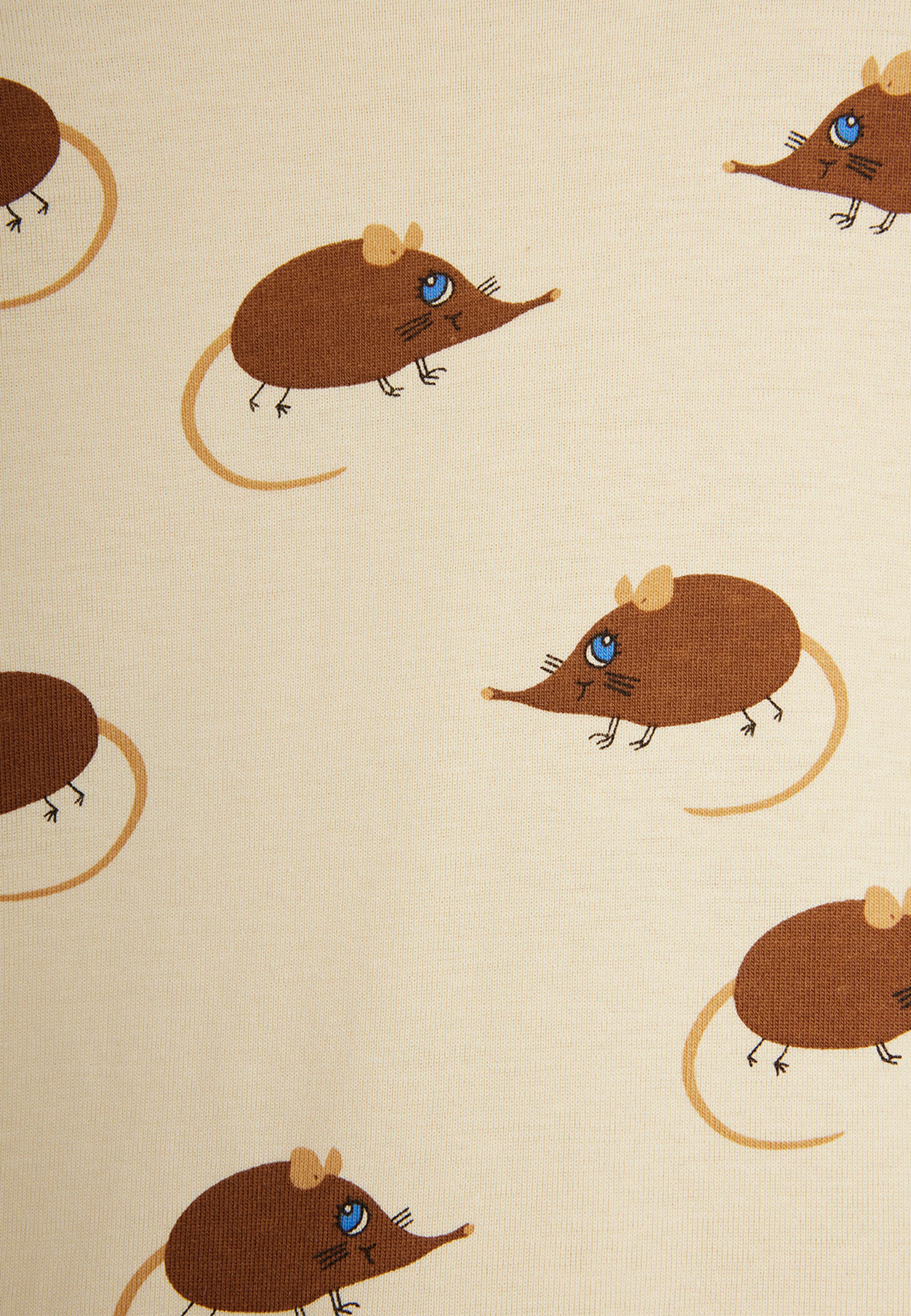 Elephant shrew Långärmad T-Shirt, från Mini Rodini, i färgen Beige. Klicka för att öppna bilden i stort format