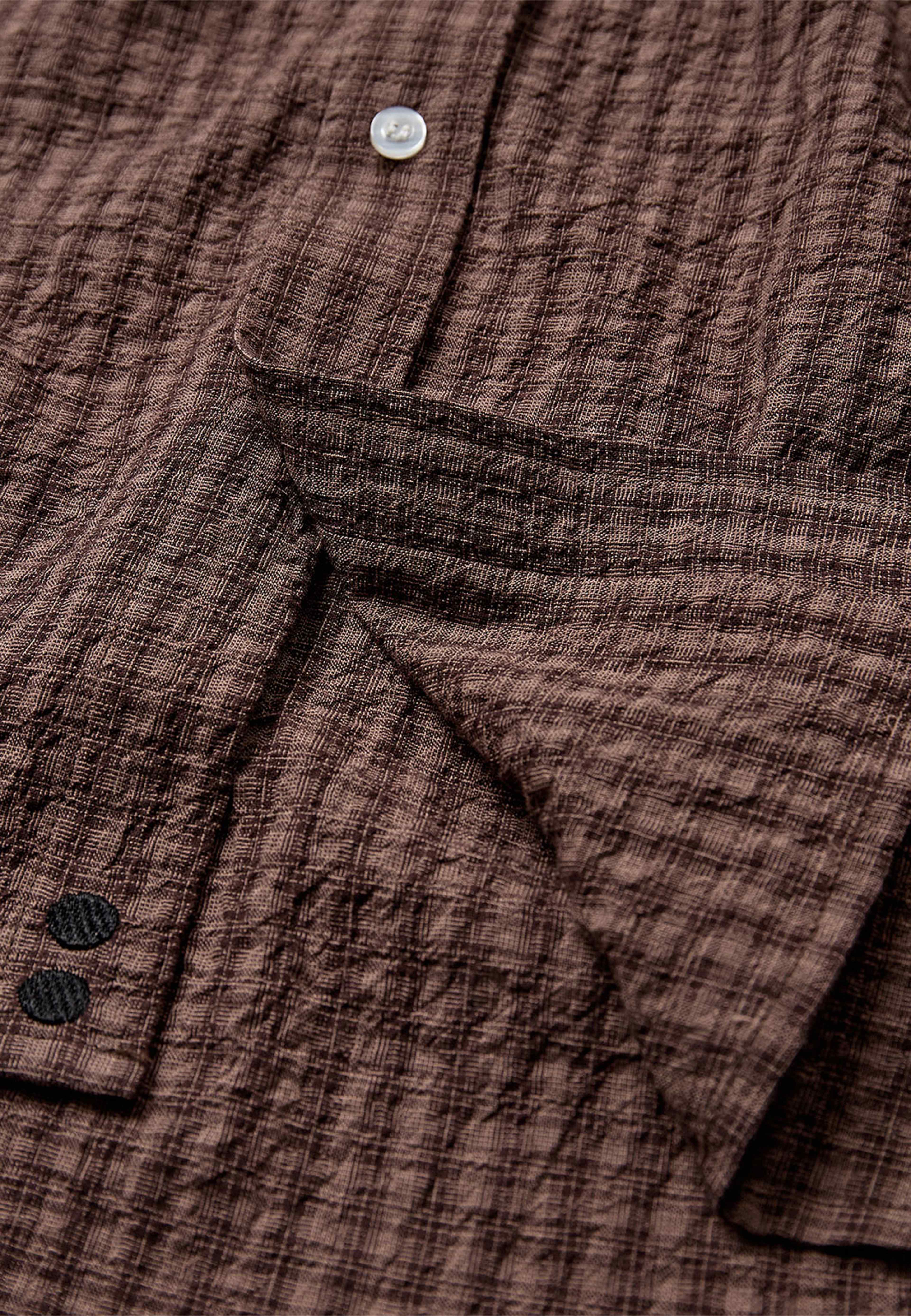 Rtkai Checked Shirt, från Resteröds, i färgen Brown. Klicka för att öppna bilden i stort format