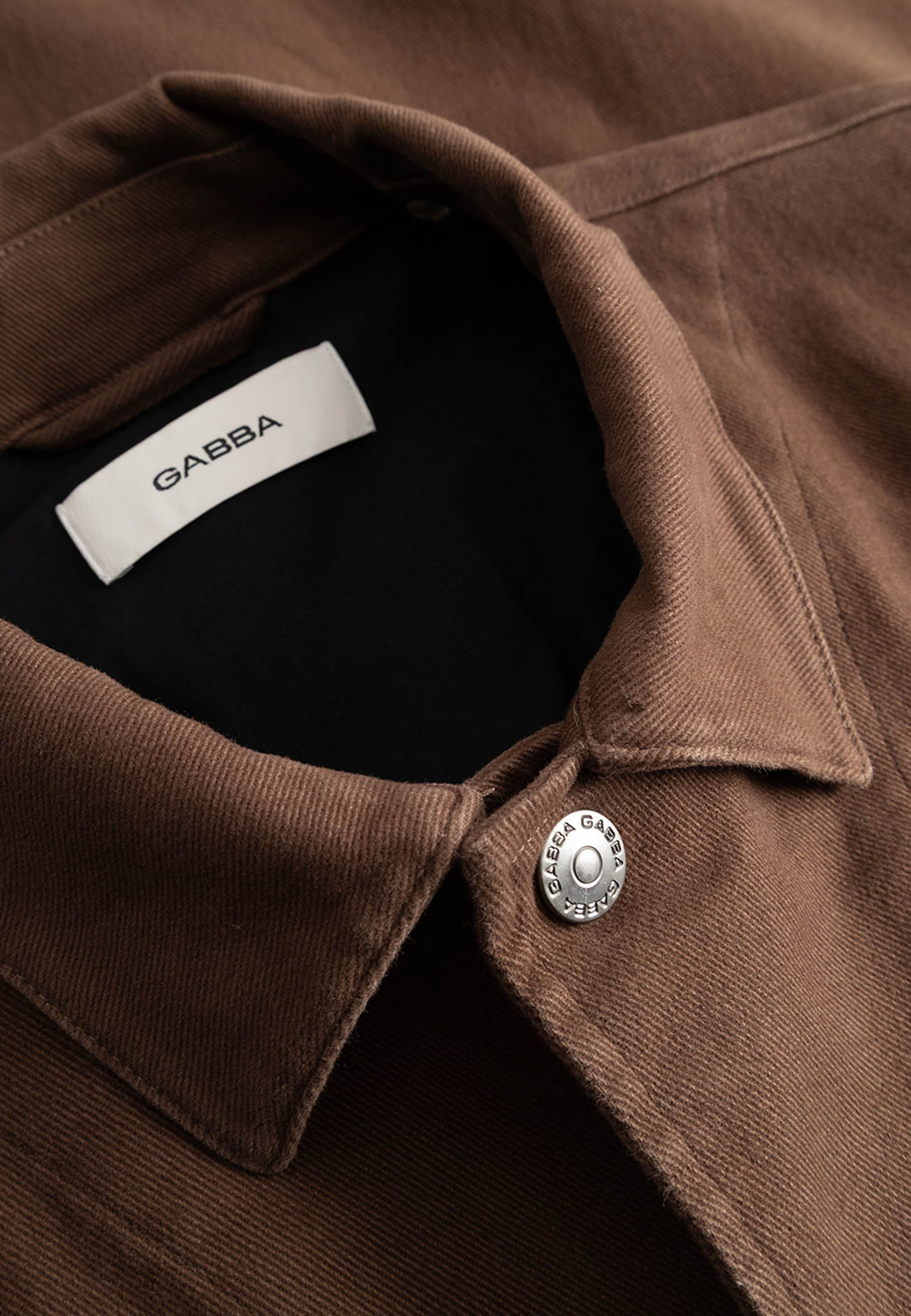 beta Twill Overshirt, från GABBA, i färgen Brown Slate. Klicka för att öppna bilden i stort format