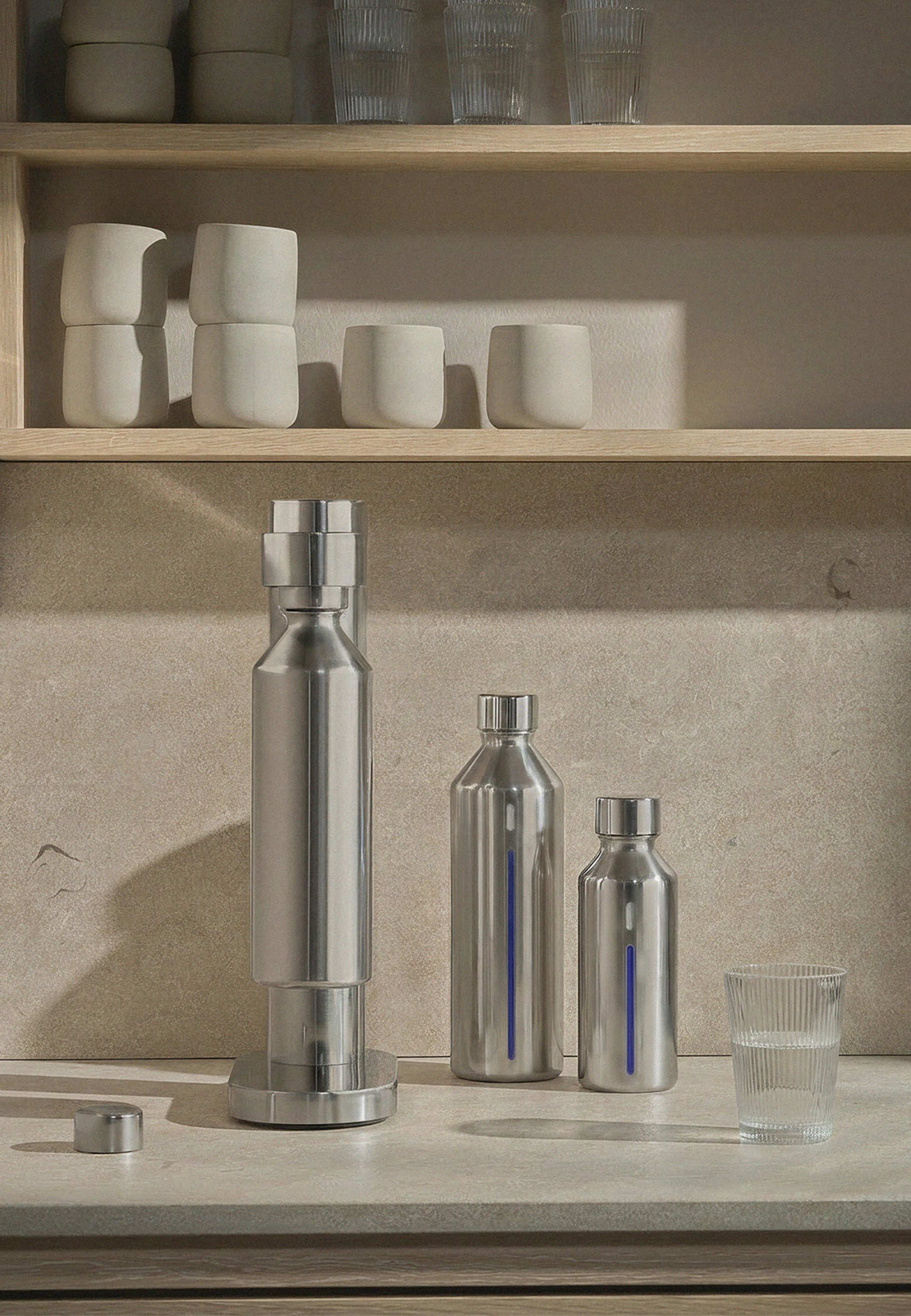 Brus flaska till kolsyremaskin 0.8 l. steel, från Stelton, i färgen Steel. Klicka för att öppna bilden i stort format