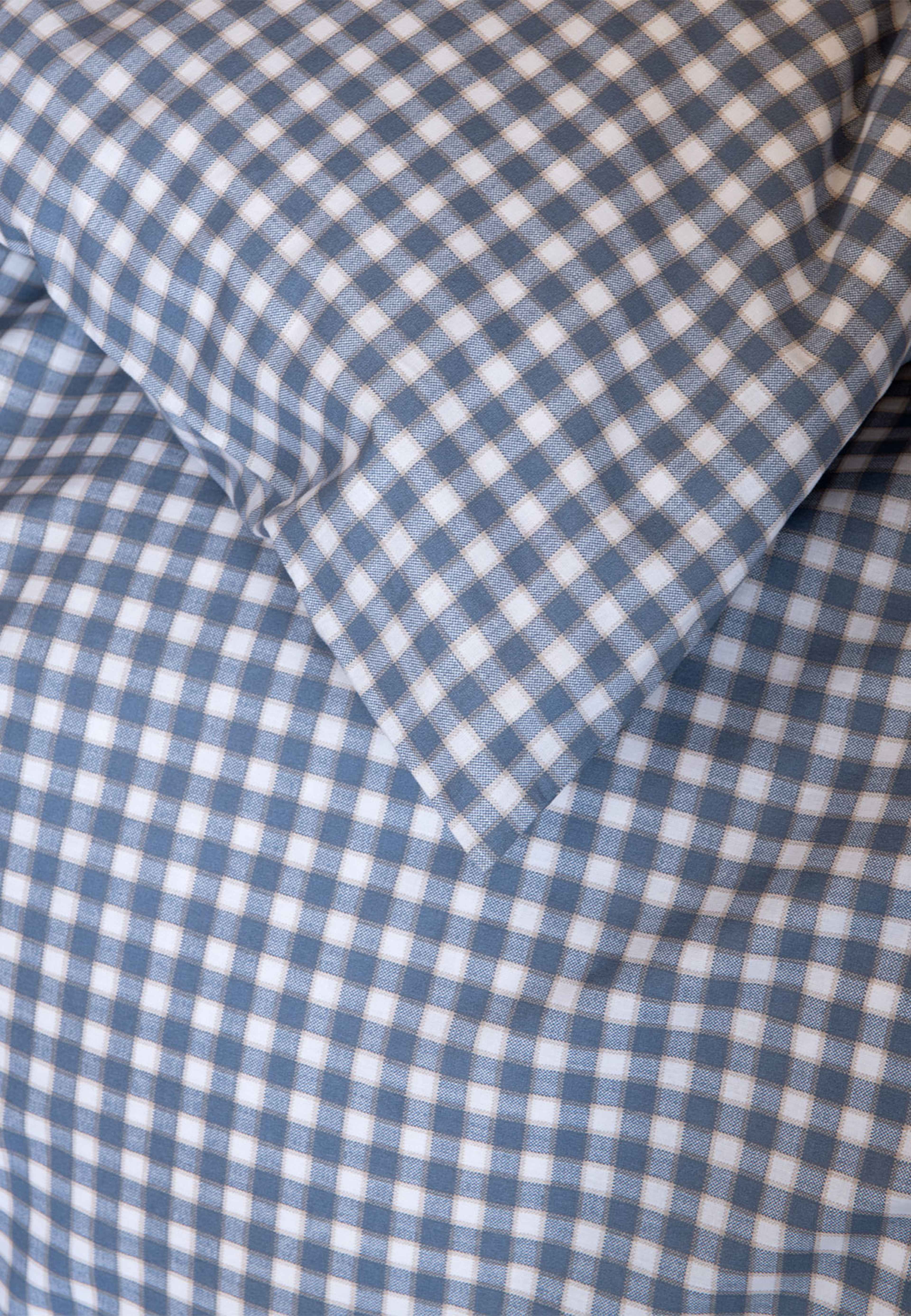 Noah bomull påslakanset denimblå, från Høie of Scandinavia, i färgen Denimblå. Klicka för att öppna bilden i stort format