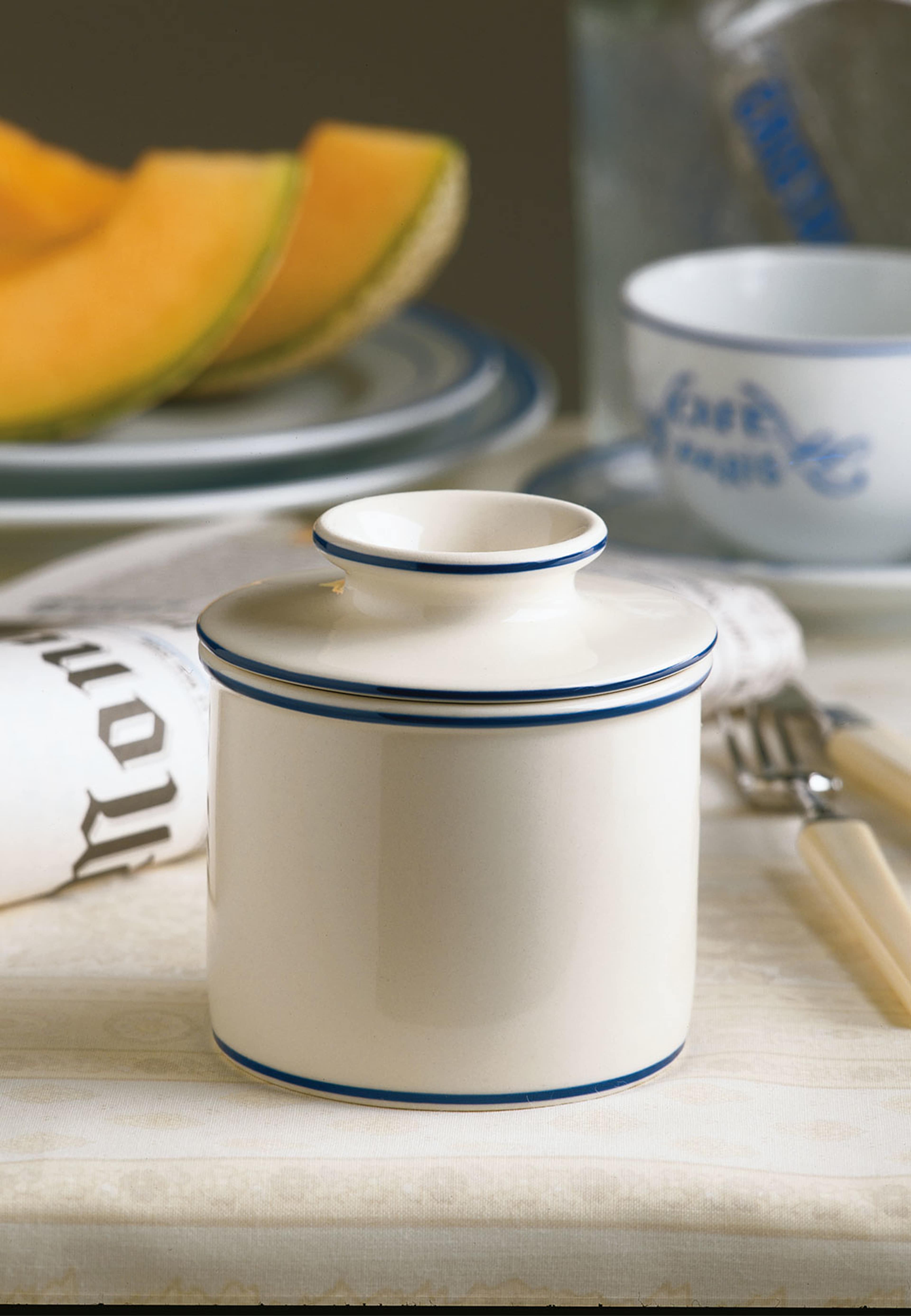 BUTTER BELL Le Bistro Bell™, från BUTTER BELL, i färgen White/Blue Trim. Klicka för att öppna bilden i stort format