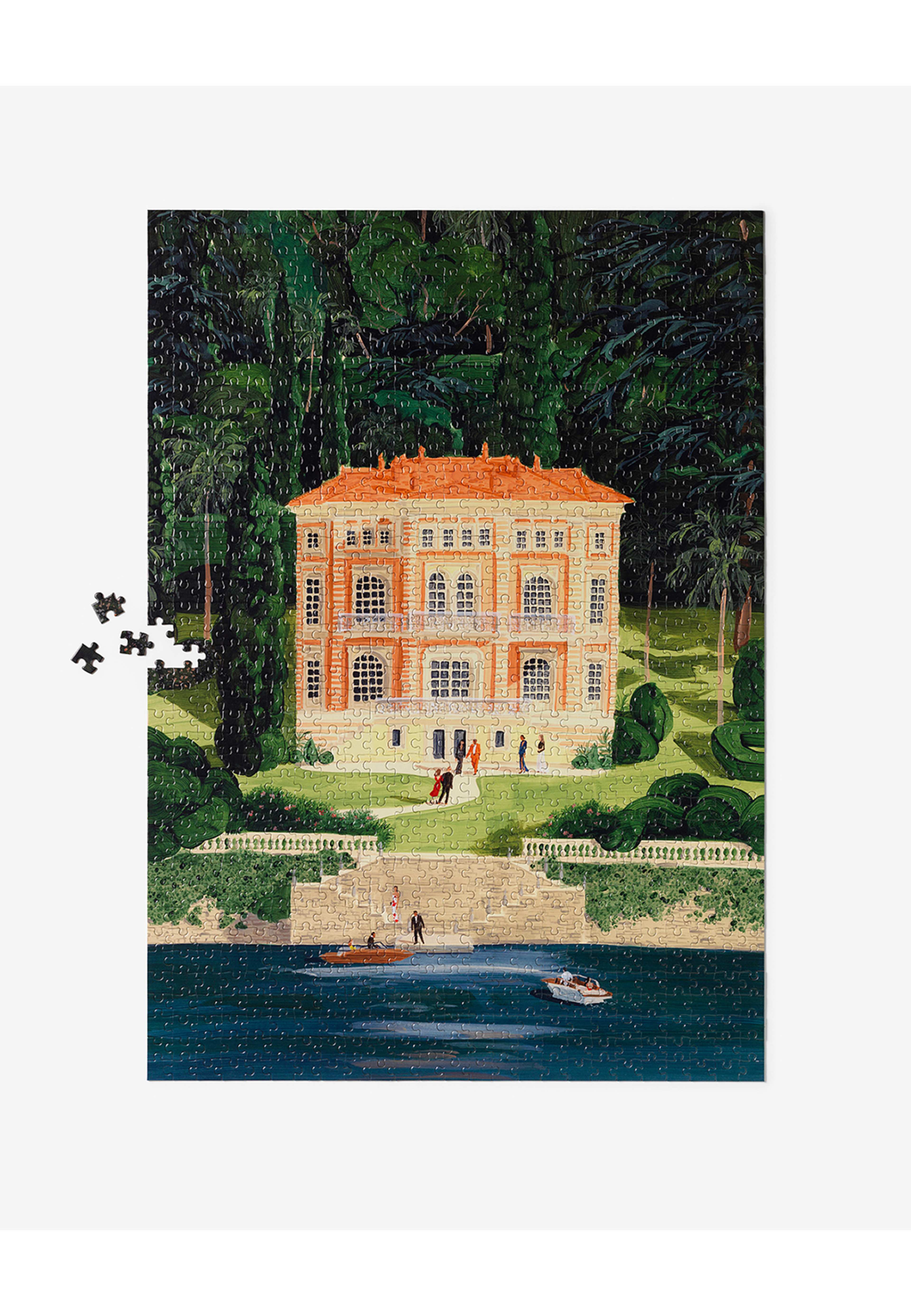 Pussel - La Villa 1000 bitar, från Printworks, i färgen Navy. Klicka för att öppna bilden i stort format