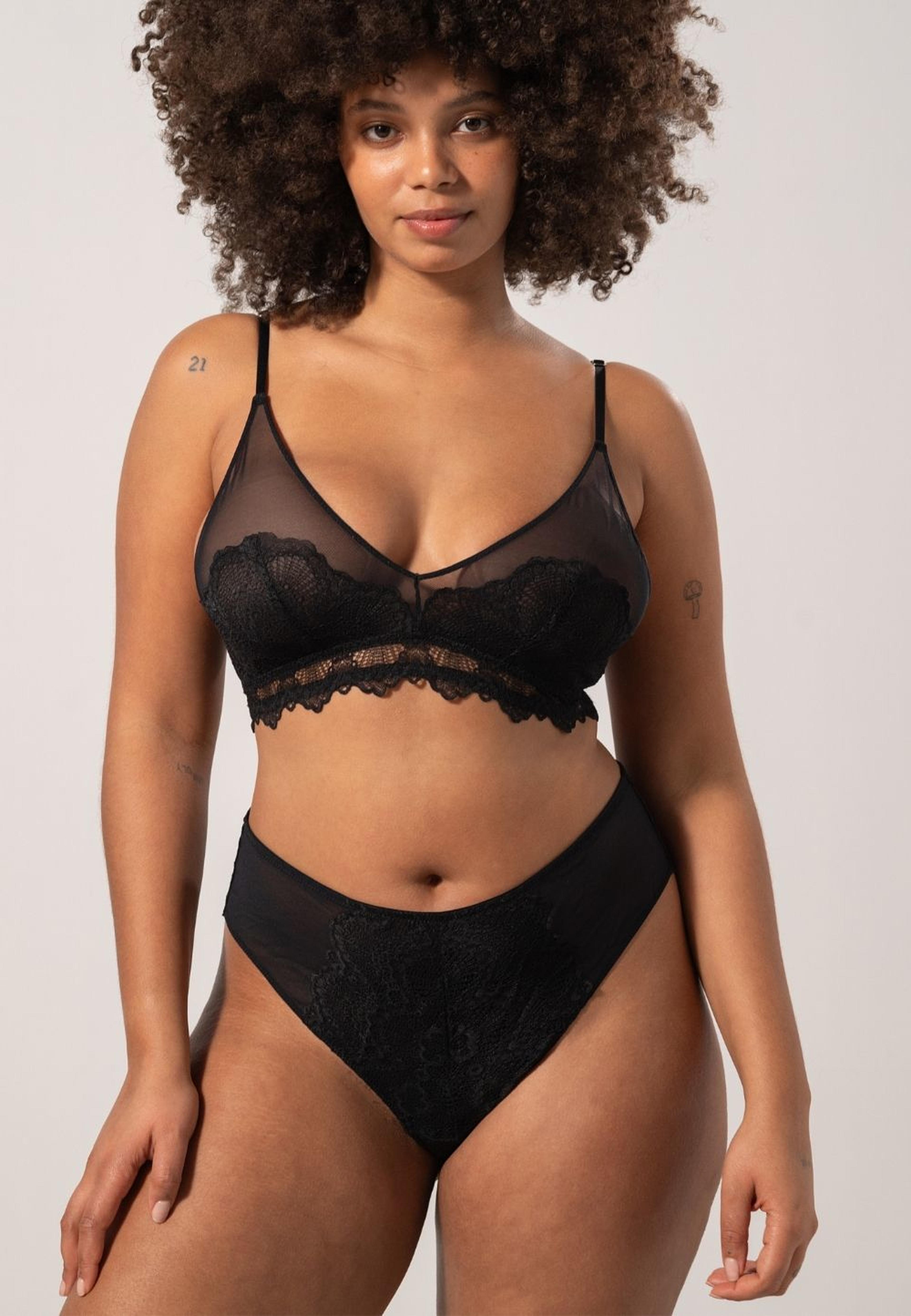 Lace Mesh Highwaist Thong