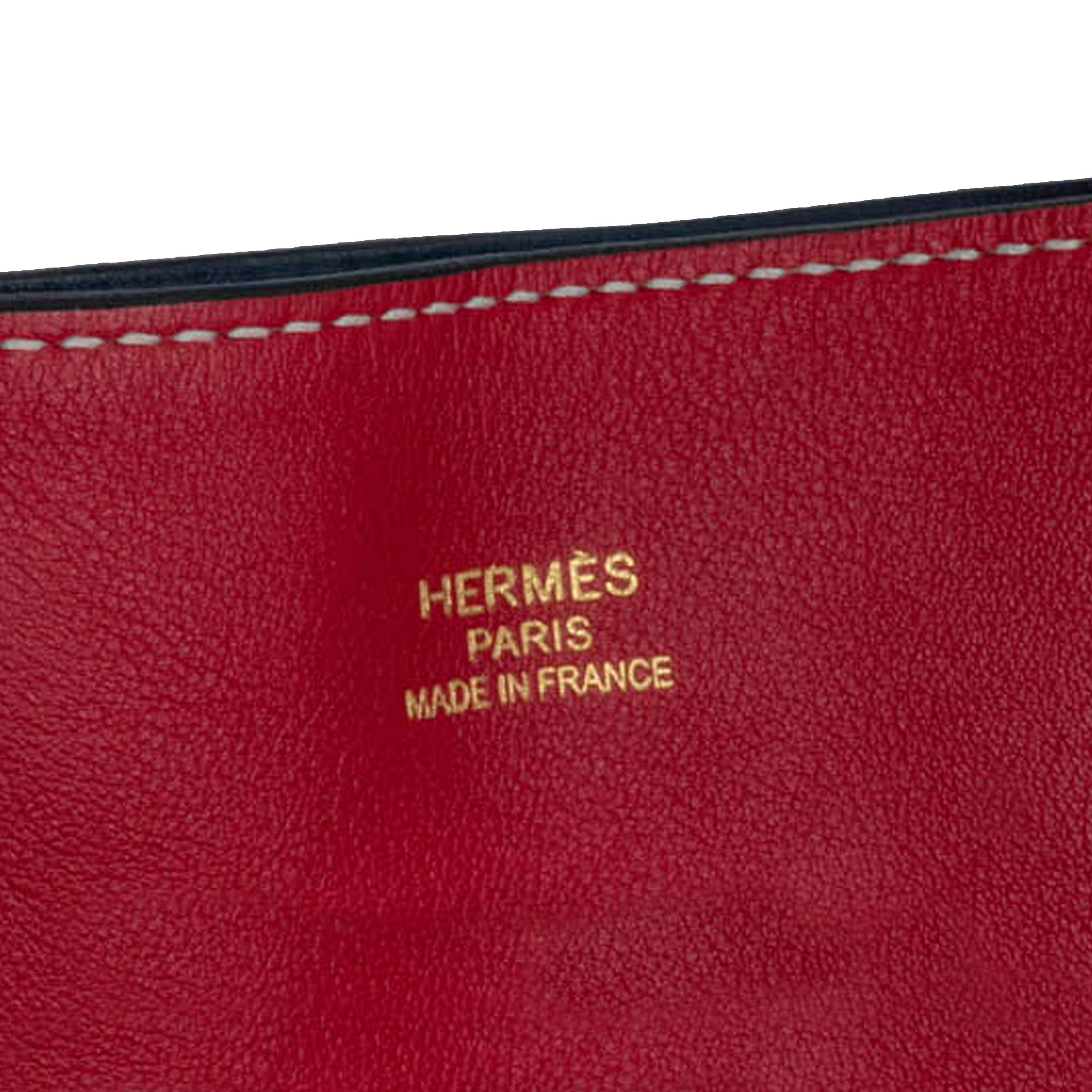Hermès Clemence Double Sens 36, från Luxclusif, i färgen red.