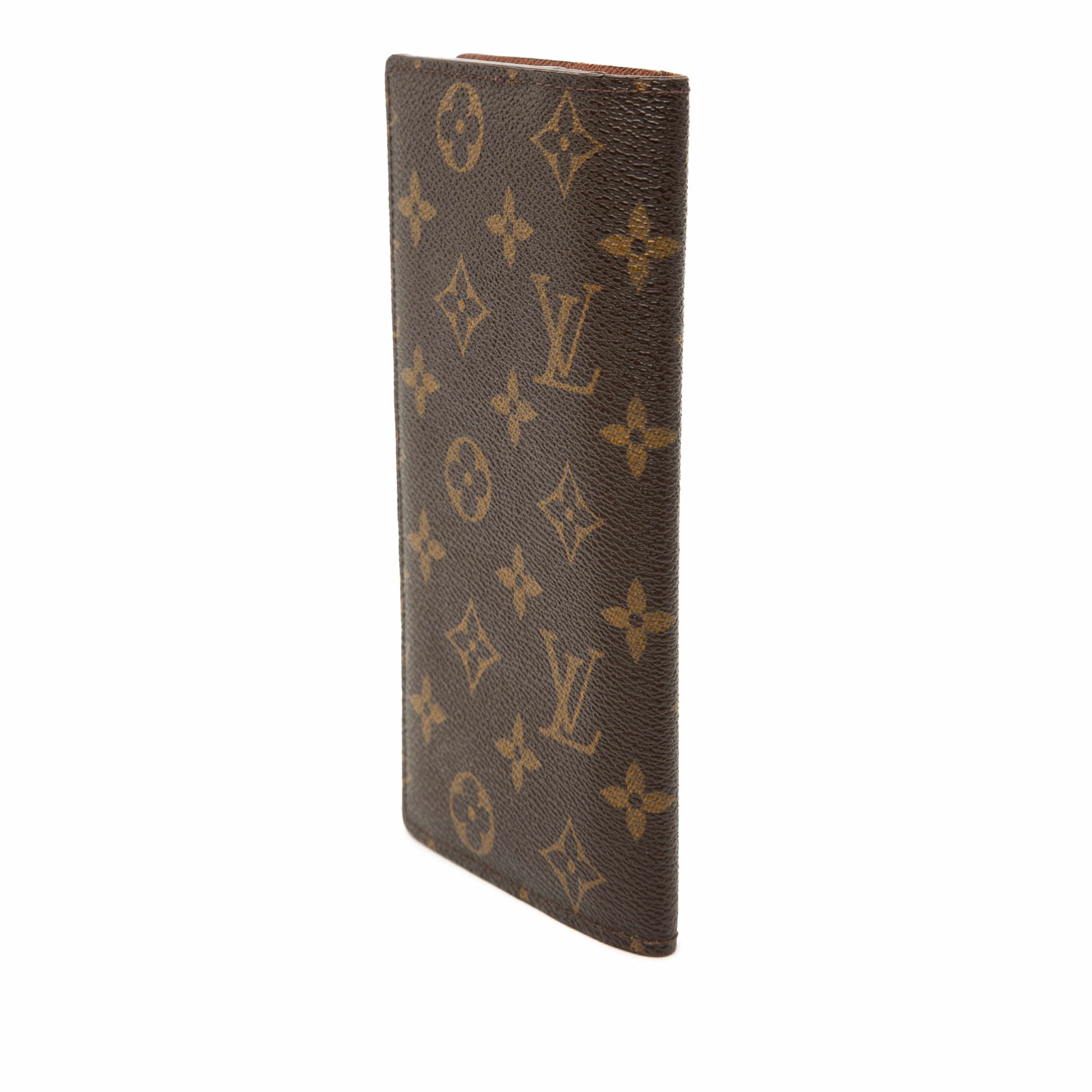Louis Vuitton Monogram Brazza Long Wallet, från Luxclusif, i färgen brun. Klicka för att öppna bilden i stort format