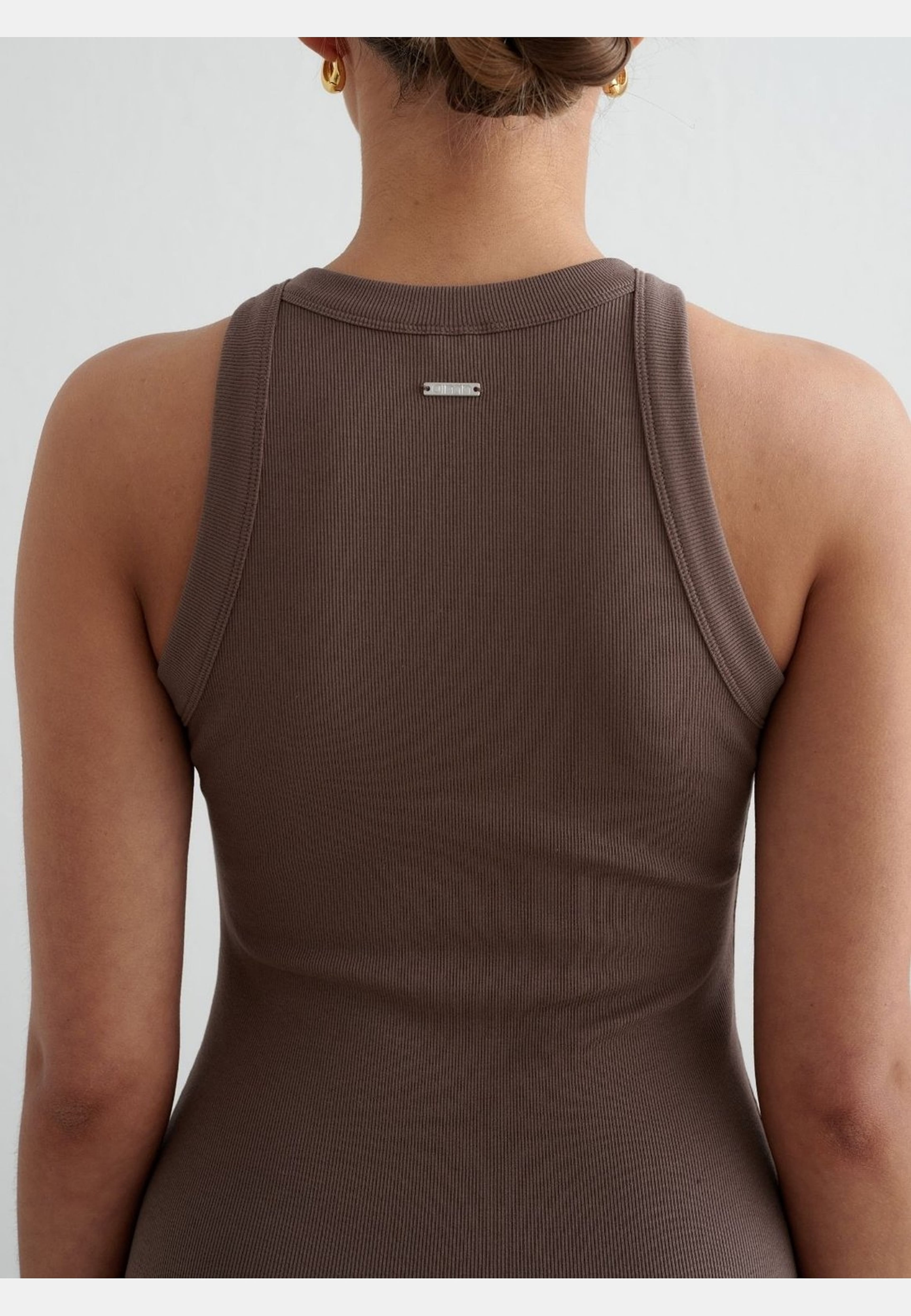 Macchiato Ease Ribbed Tank Dress