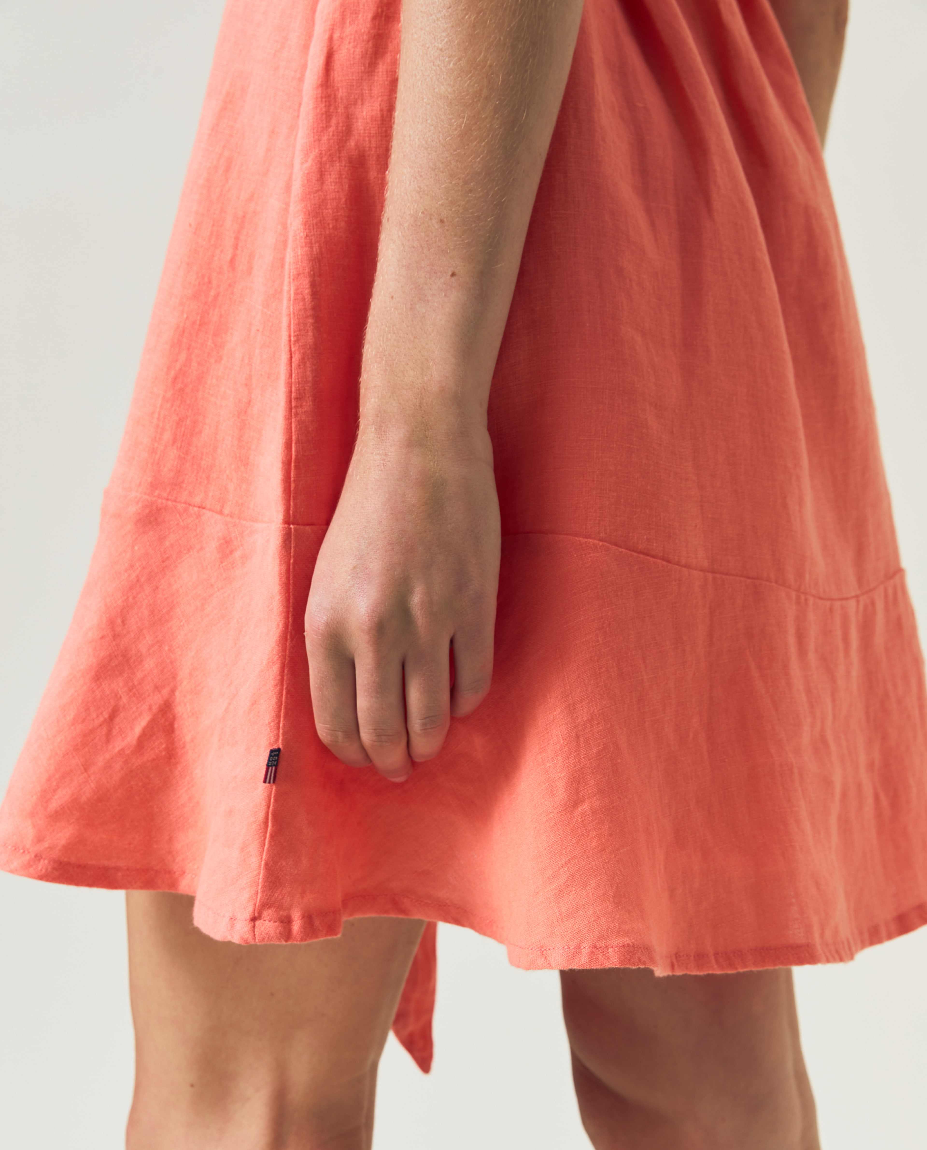 Belted Linen Dress