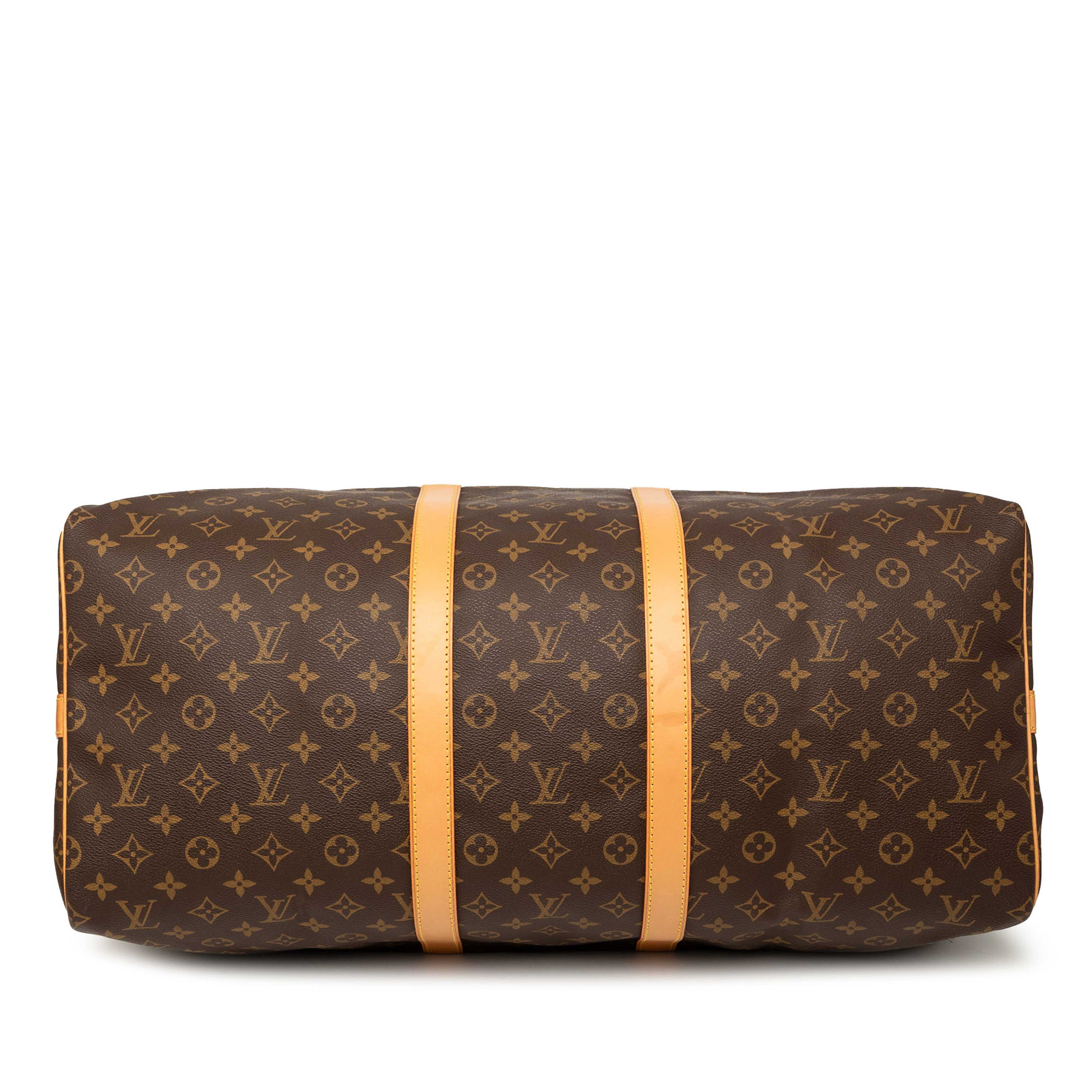 Louis Vuitton Monogram Keepall Bandouliere 55, från Luxclusif, i färgen brun. Klicka för att öppna bilden i stort format