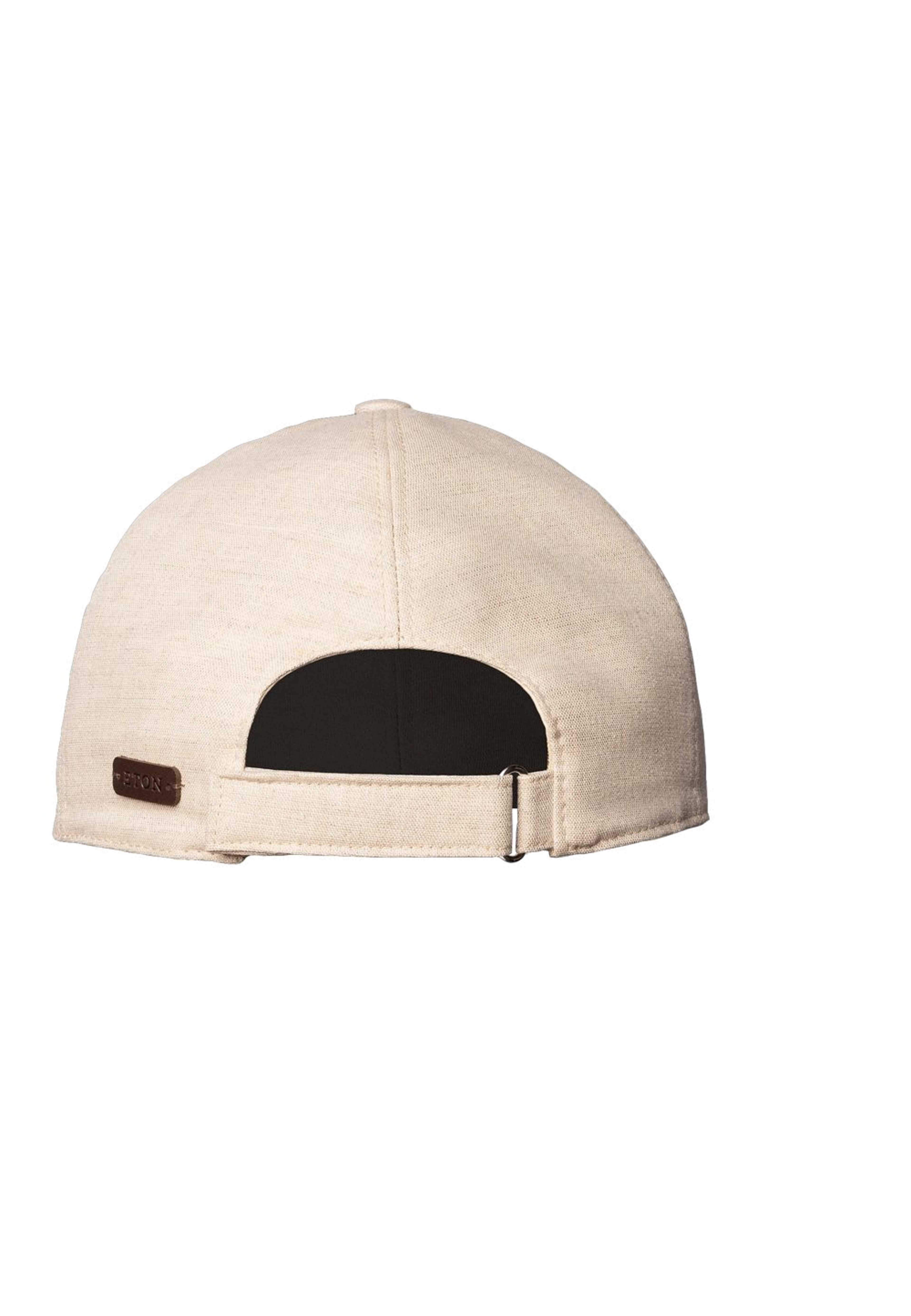 Basebollkeps I Linne, från Eton, i färgen beige. Klicka för att öppna bilden i stort format