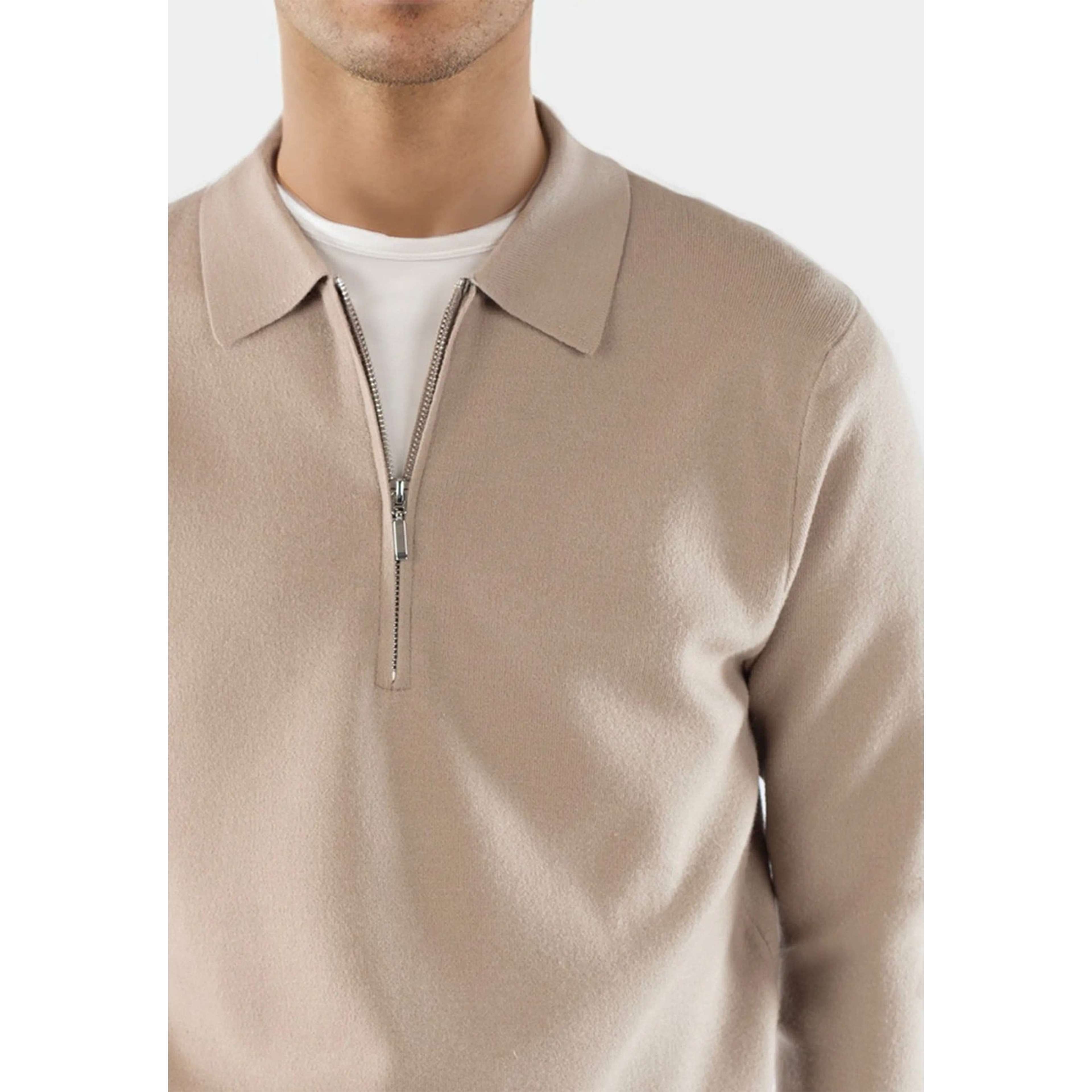 Caleb Knitted Half Zip Sweater