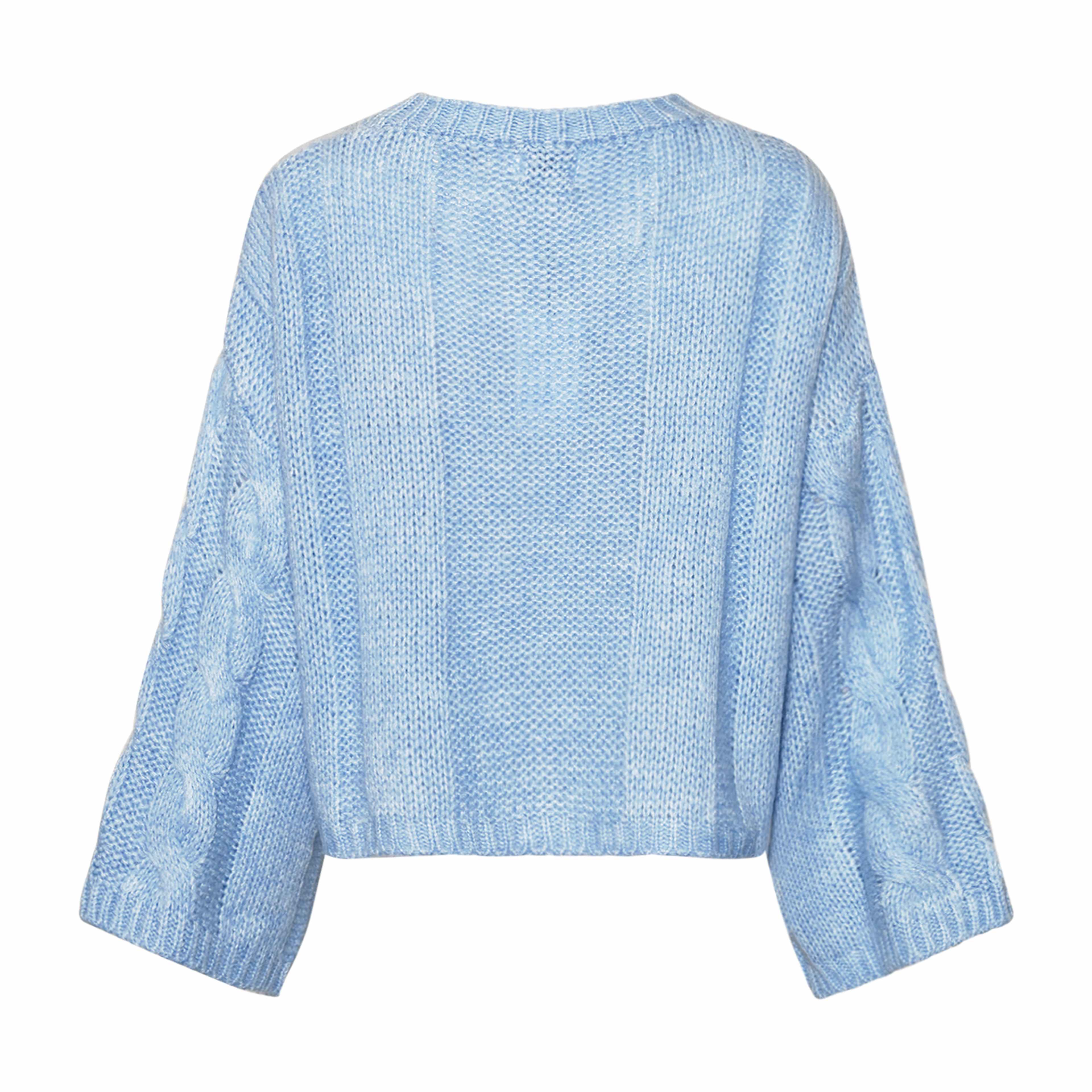 Lyza Sh Knit - Light Blue, från Noella, i färgen light blue. Klicka för att öppna bilden i stort format