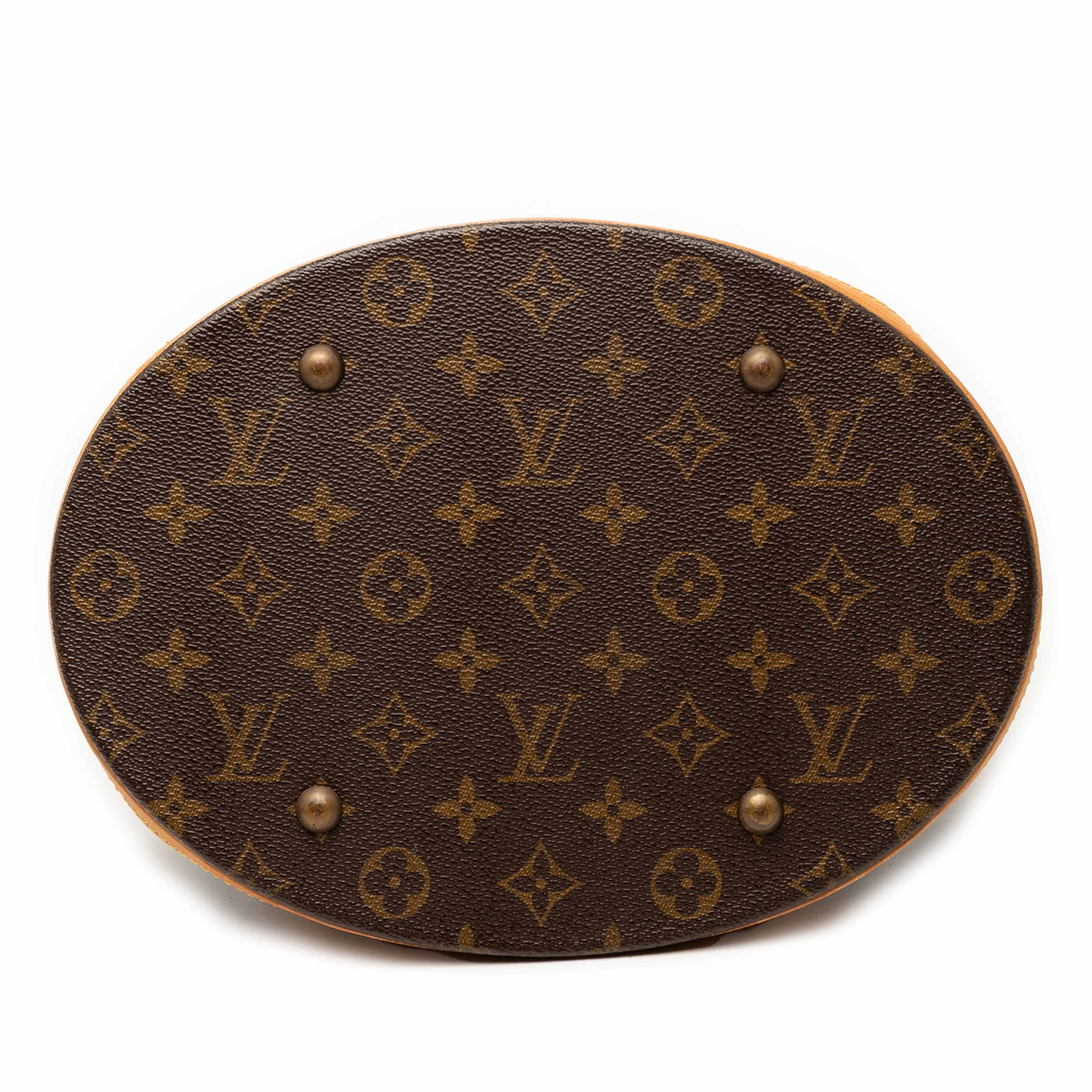 Louis Vuitton Monogram Bucket Gm, från Luxclusif, i färgen brun. Klicka för att öppna bilden i stort format