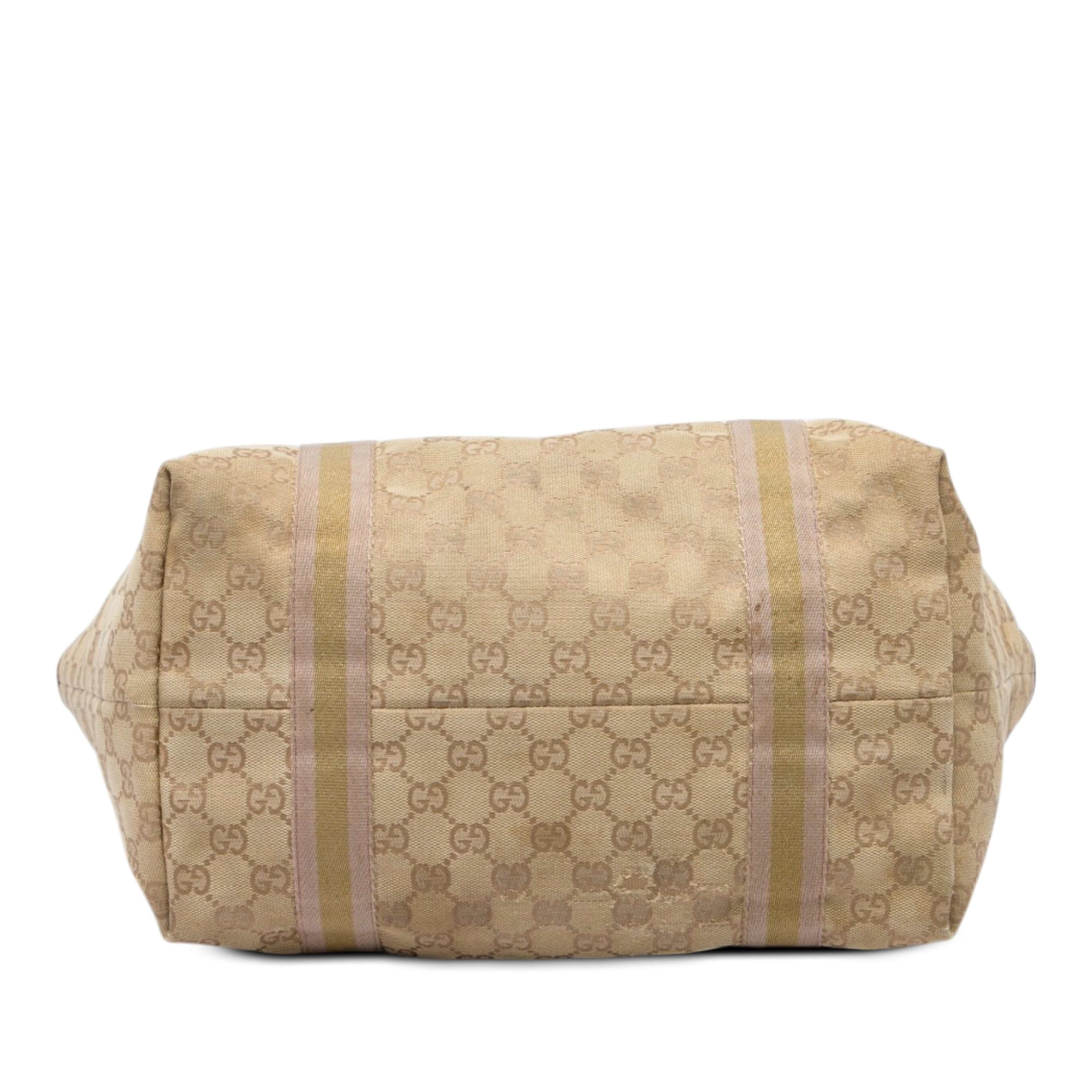Gucci Large Gg Canvas Jolicoeur Tote, från Luxclusif, i färgen beige. Klicka för att öppna bilden i stort format