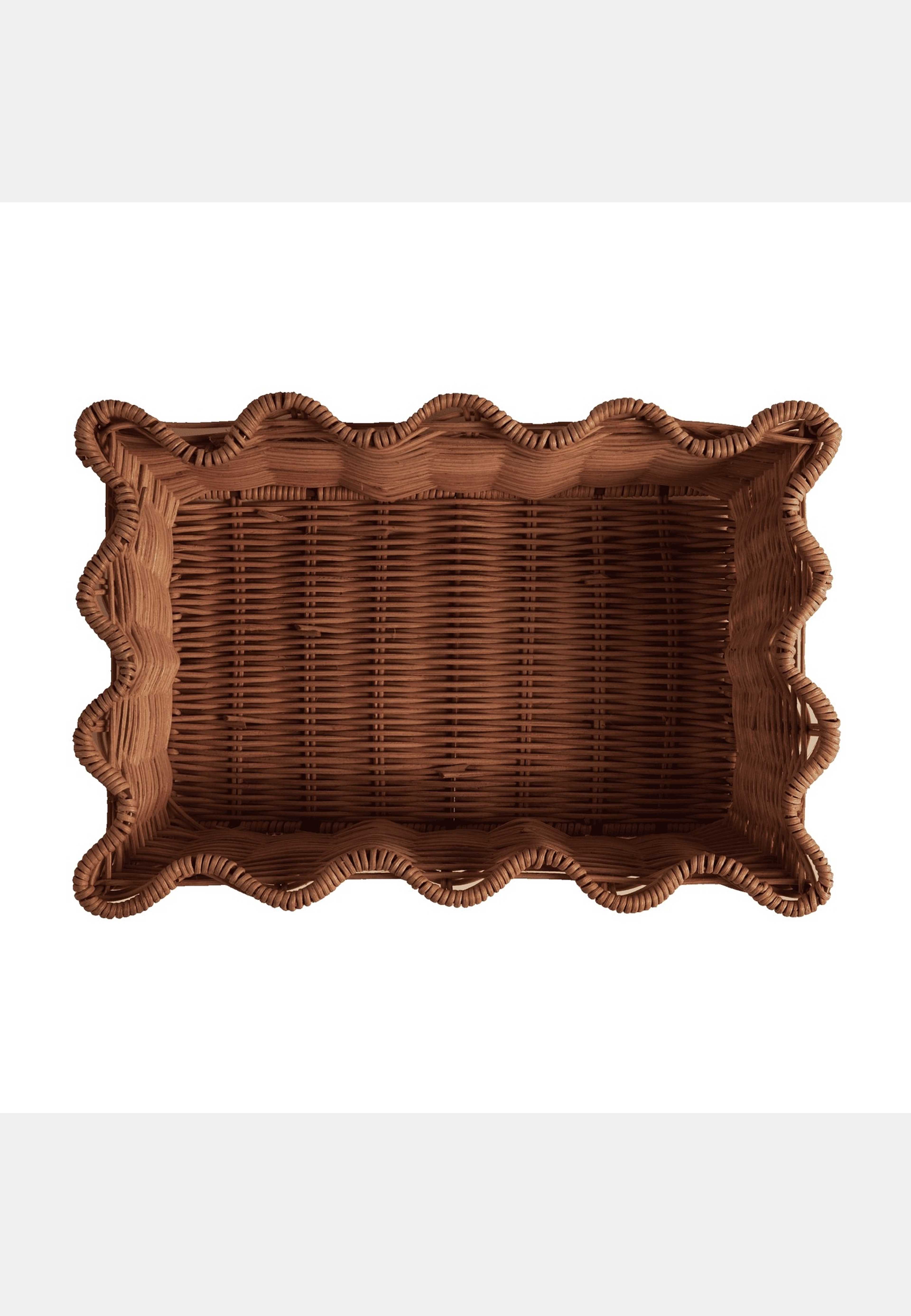 Scallop Rottingkorg - 20x30 Cm, från Pick A Poppy, i färgen dark brown. Klicka för att öppna bilden i stort format