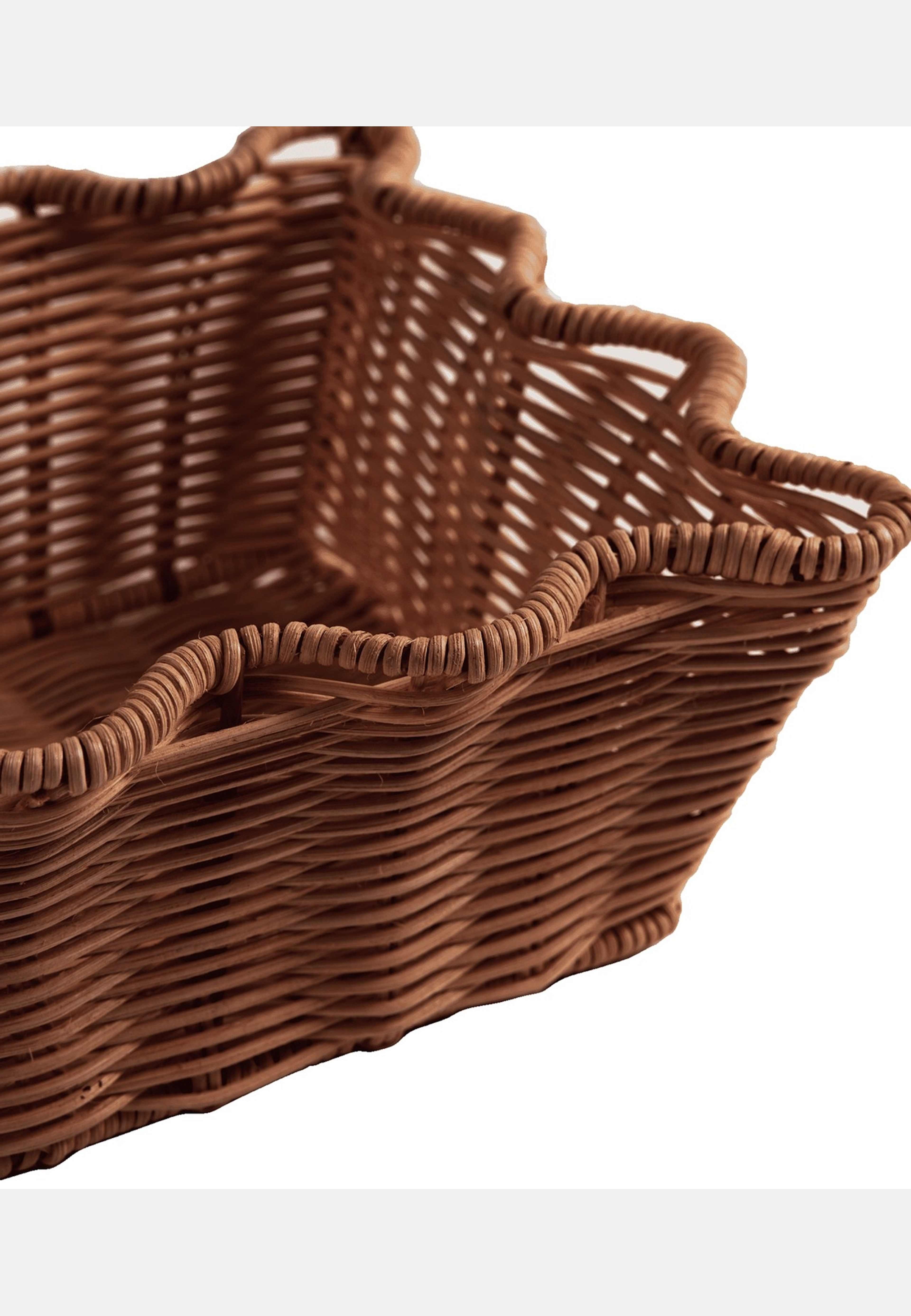 Scallop Rottingkorg - 20x30 Cm, från Pick A Poppy, i färgen dark brown. Klicka för att öppna bilden i stort format