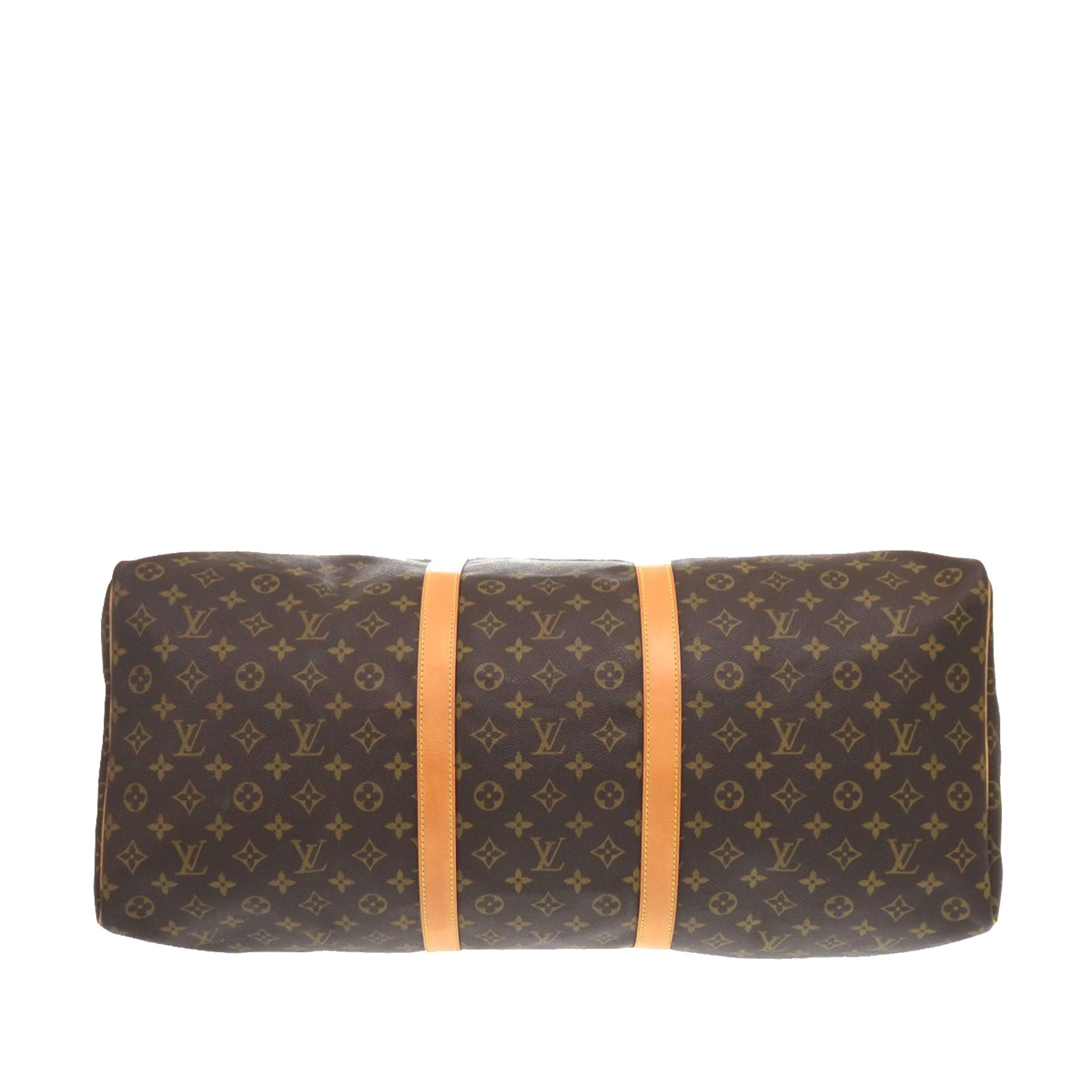 Louis Vuitton Monogram Keepall 60, från Luxclusif, i färgen brown. Klicka för att öppna bilden i stort format