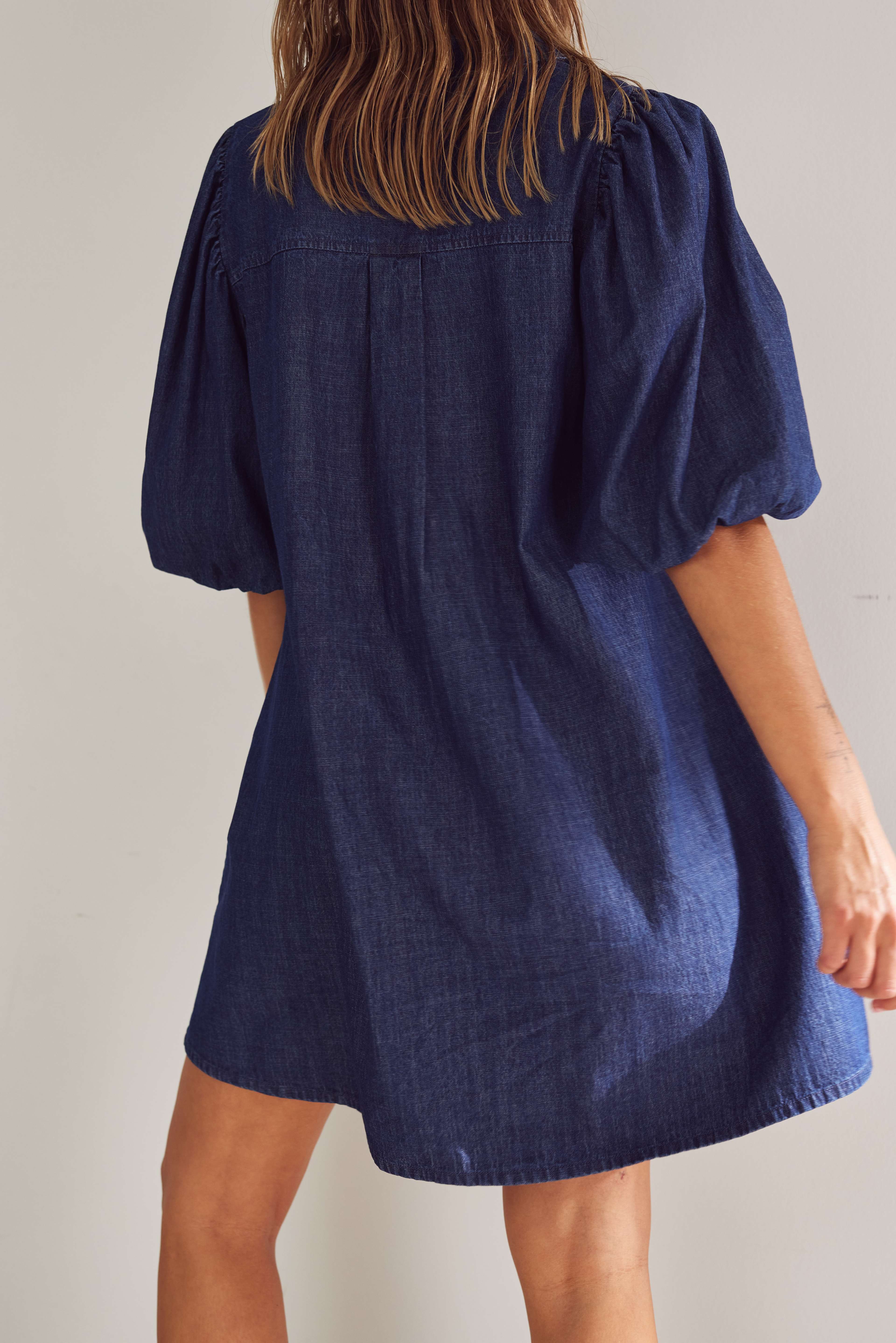 Larissa Dress - Medium Blue Wash