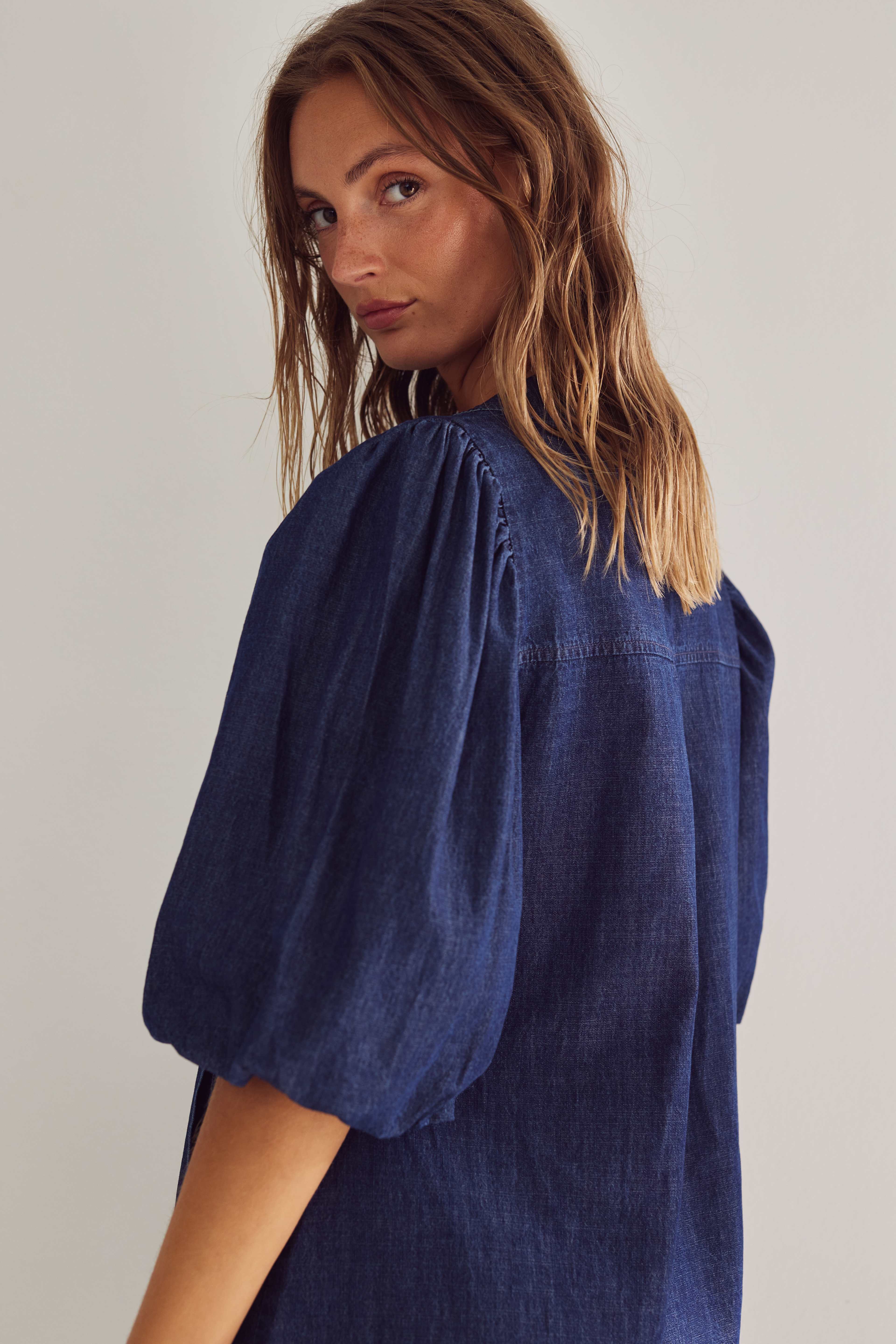 Larissa Dress - Medium Blue Wash