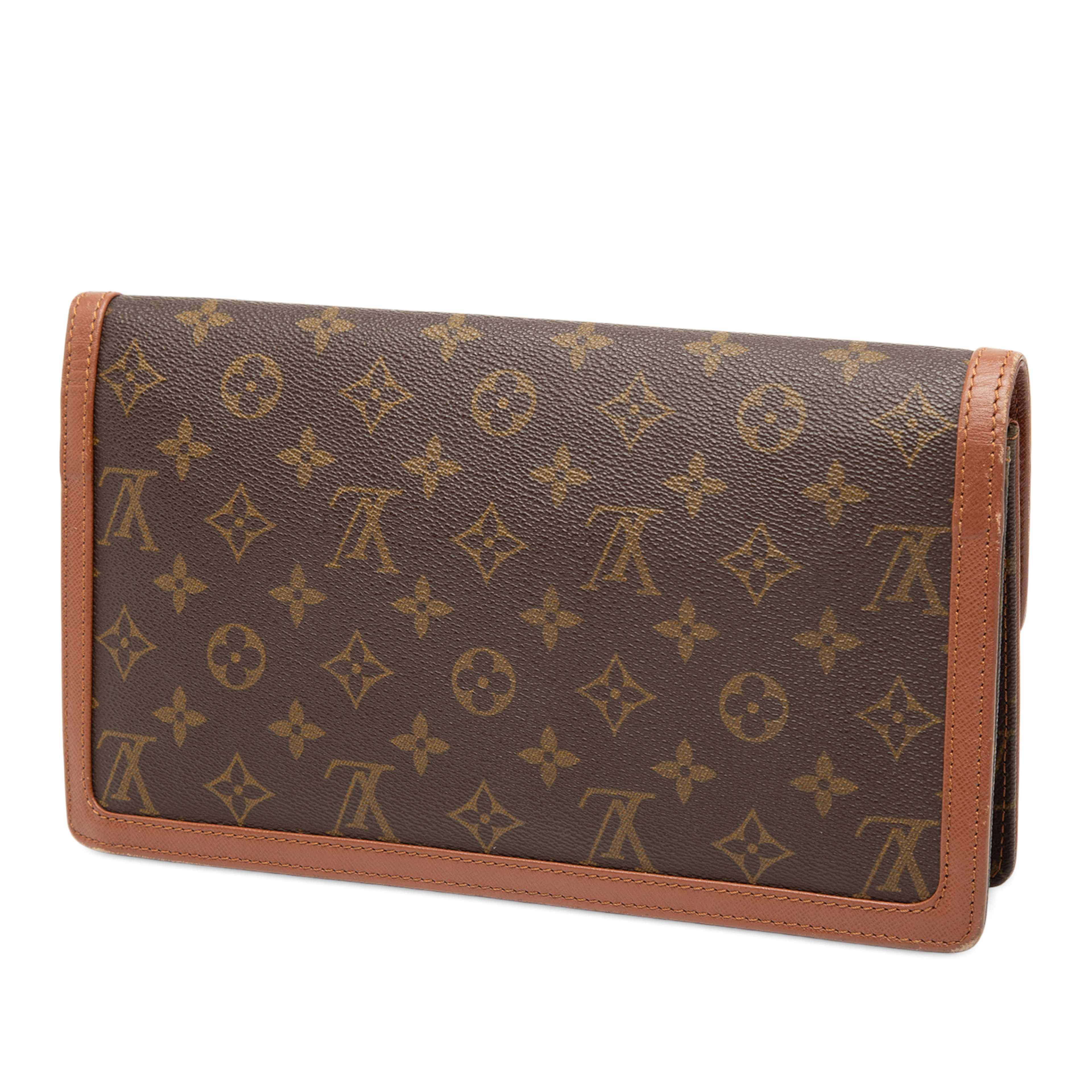 Louis Vuitton Monogram Pochette Dame Gm, från Luxclusif, i färgen brown. Klicka för att öppna bilden i stort format