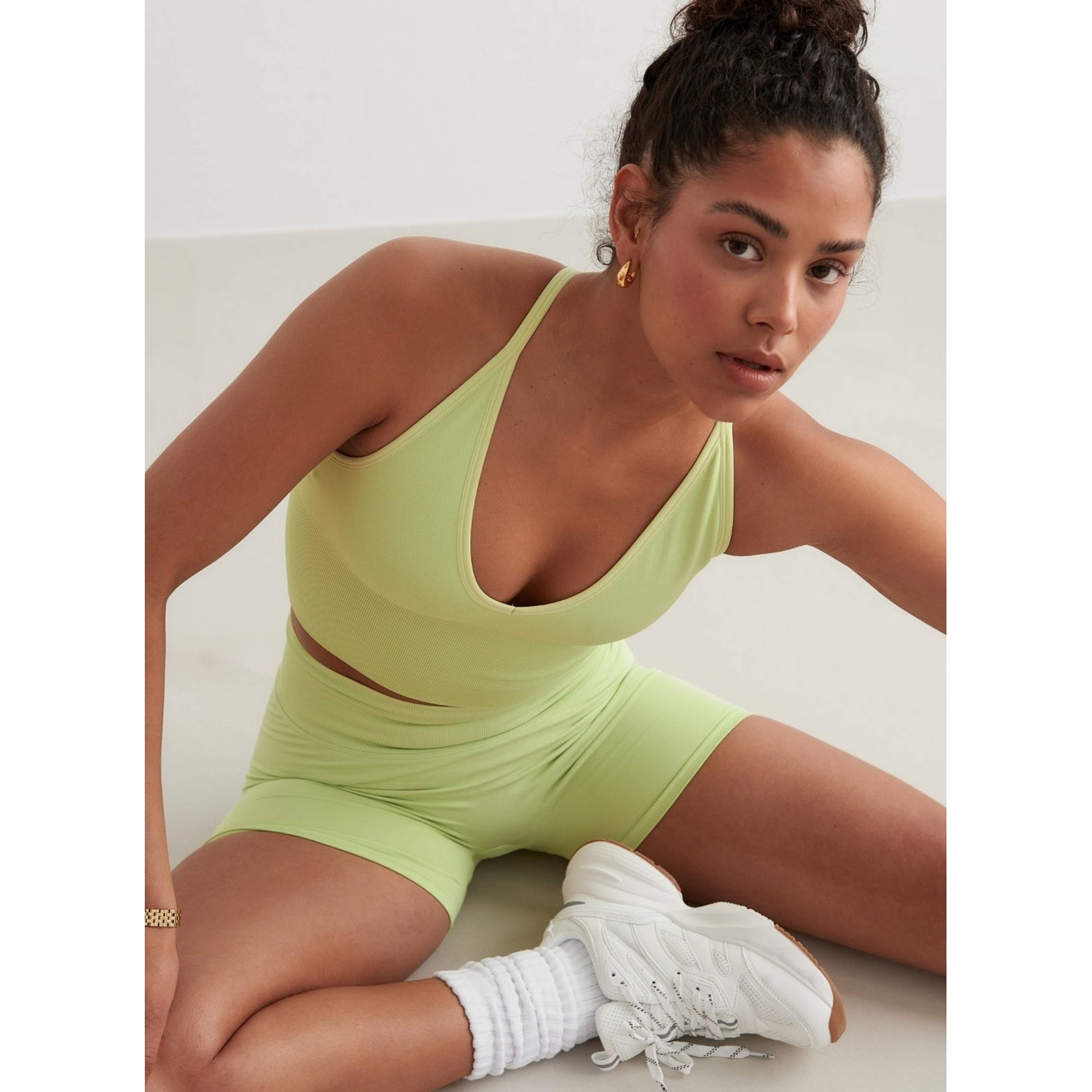 Matcha Shape Seamless Cross Back Bralette