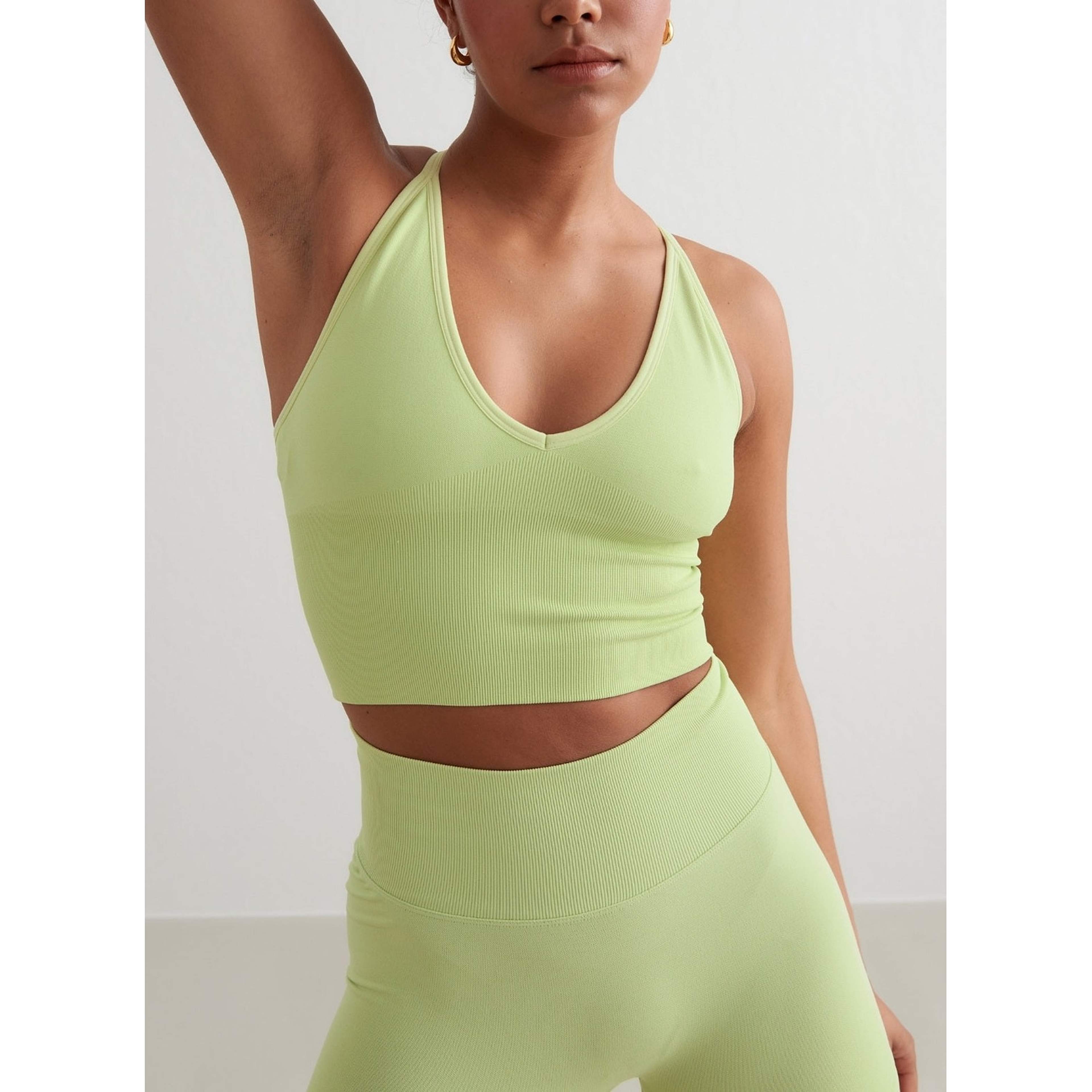 Matcha Shape Seamless Cross Back Bralette