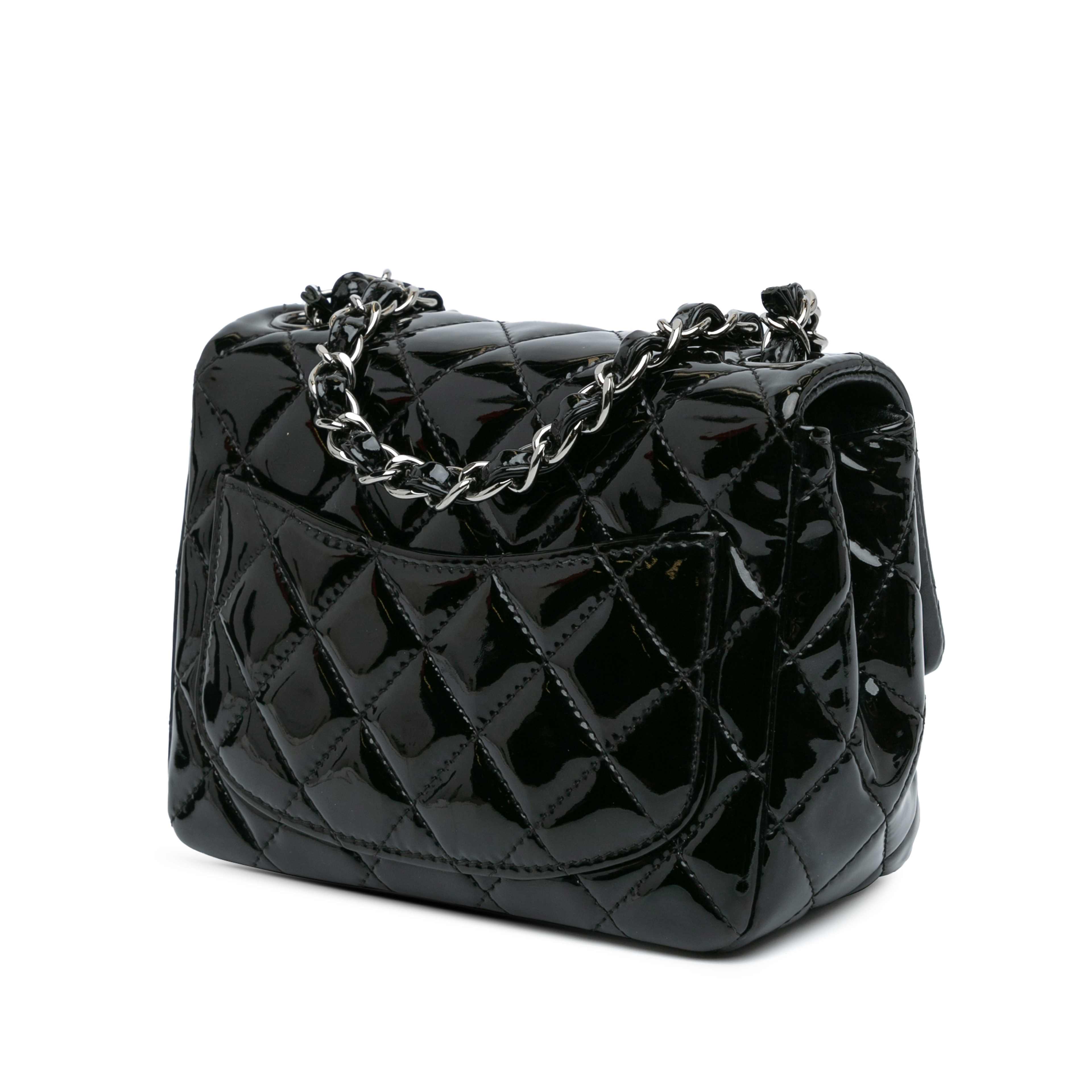 Chanel Mini Square Classic Patent Single Flap