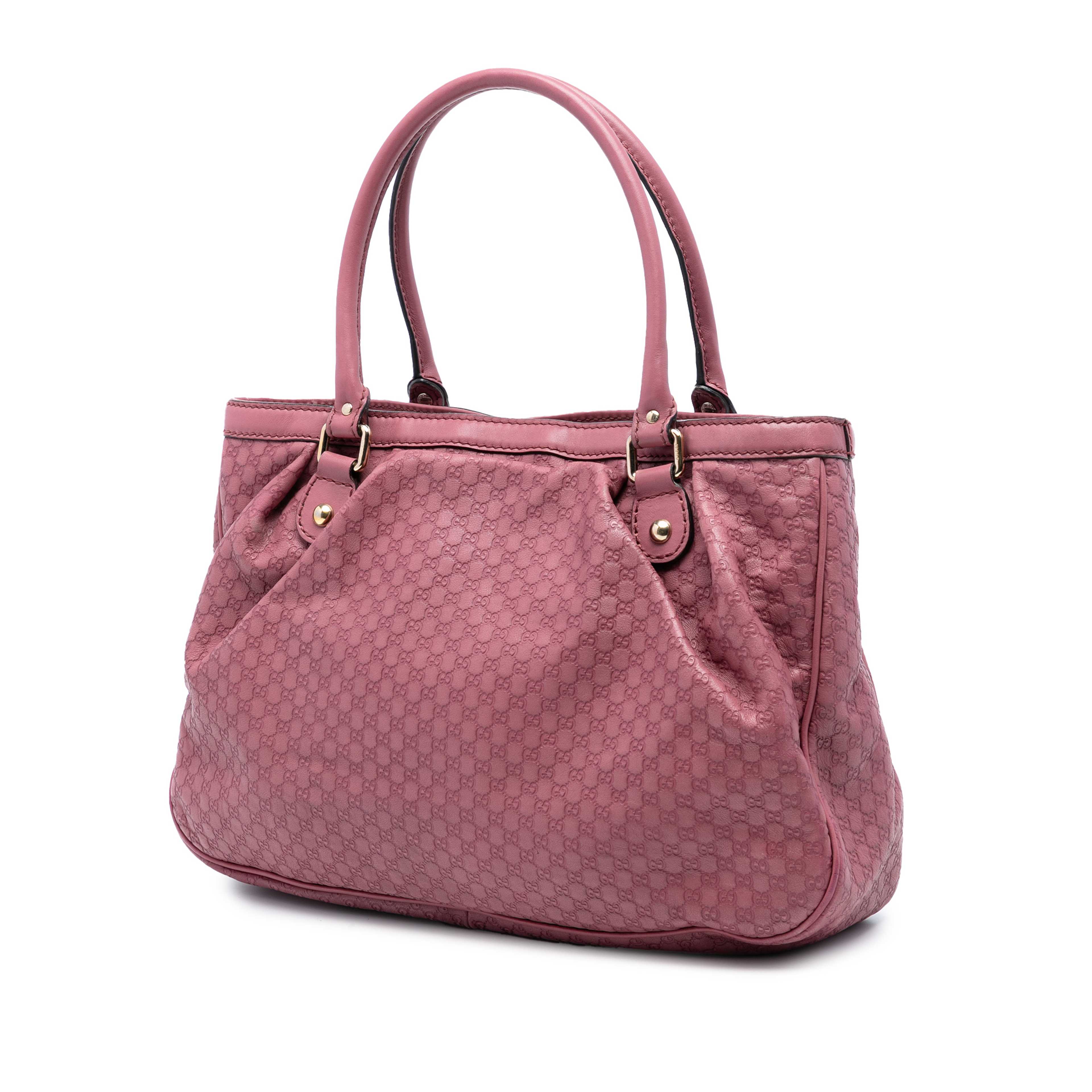 Gucci Microguccissima Sukey Tote, från Luxclusif, i färgen pink. Klicka för att öppna bilden i stort format
