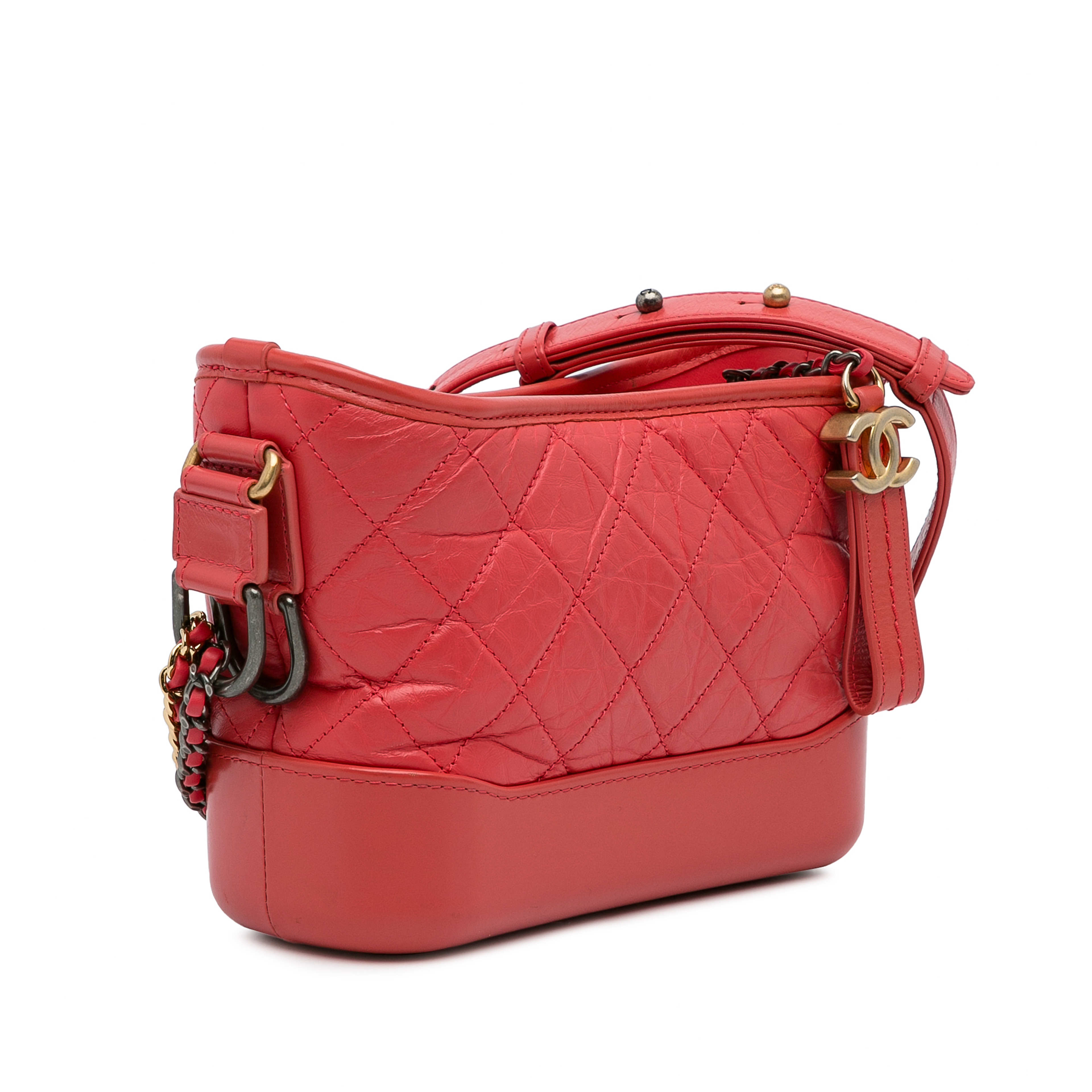 Chanel Small Chevron Lambskin Gabrielle Crossbody