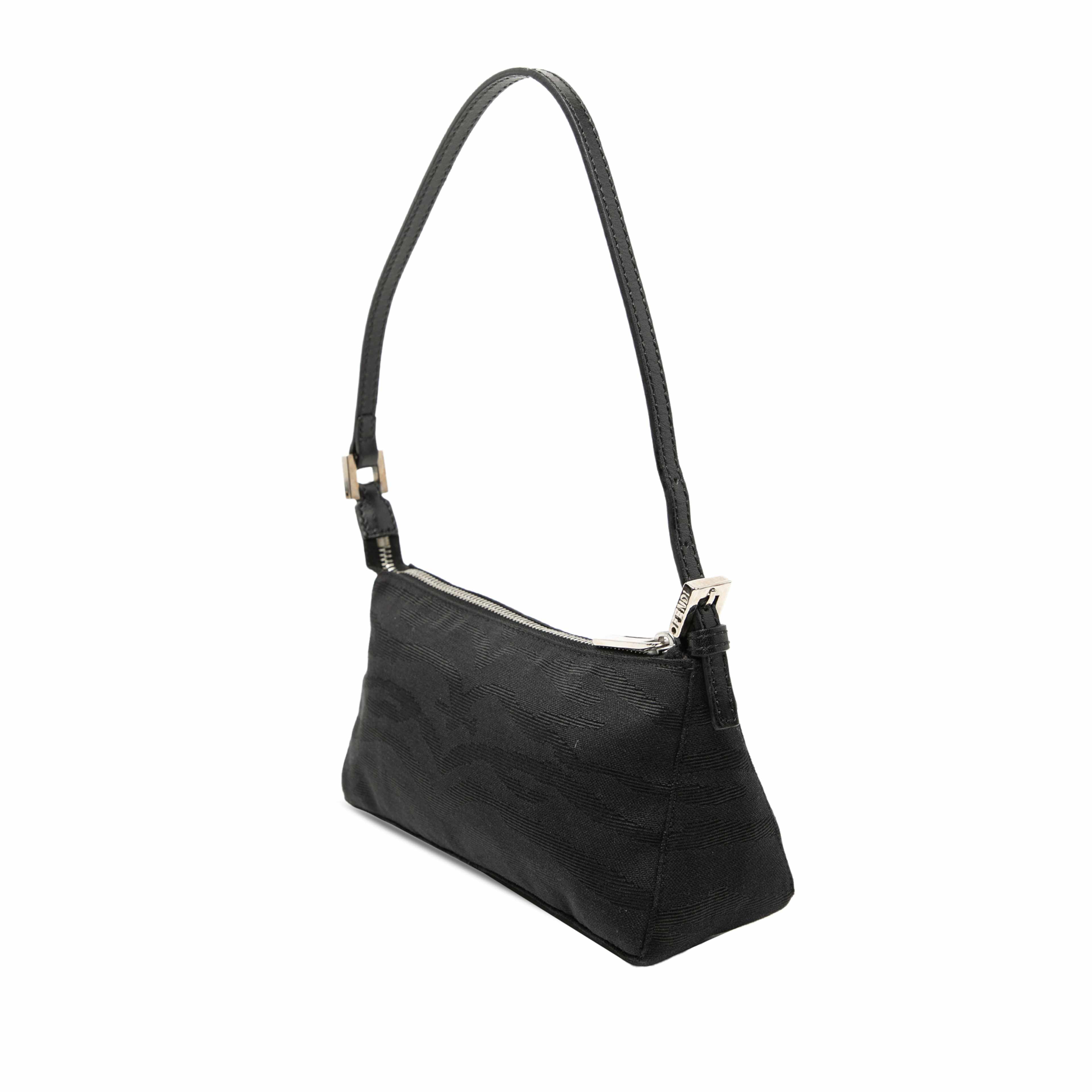 Fendi Zebra Print Canvas Pochette, från Luxclusif, i färgen black. Klicka för att öppna bilden i stort format