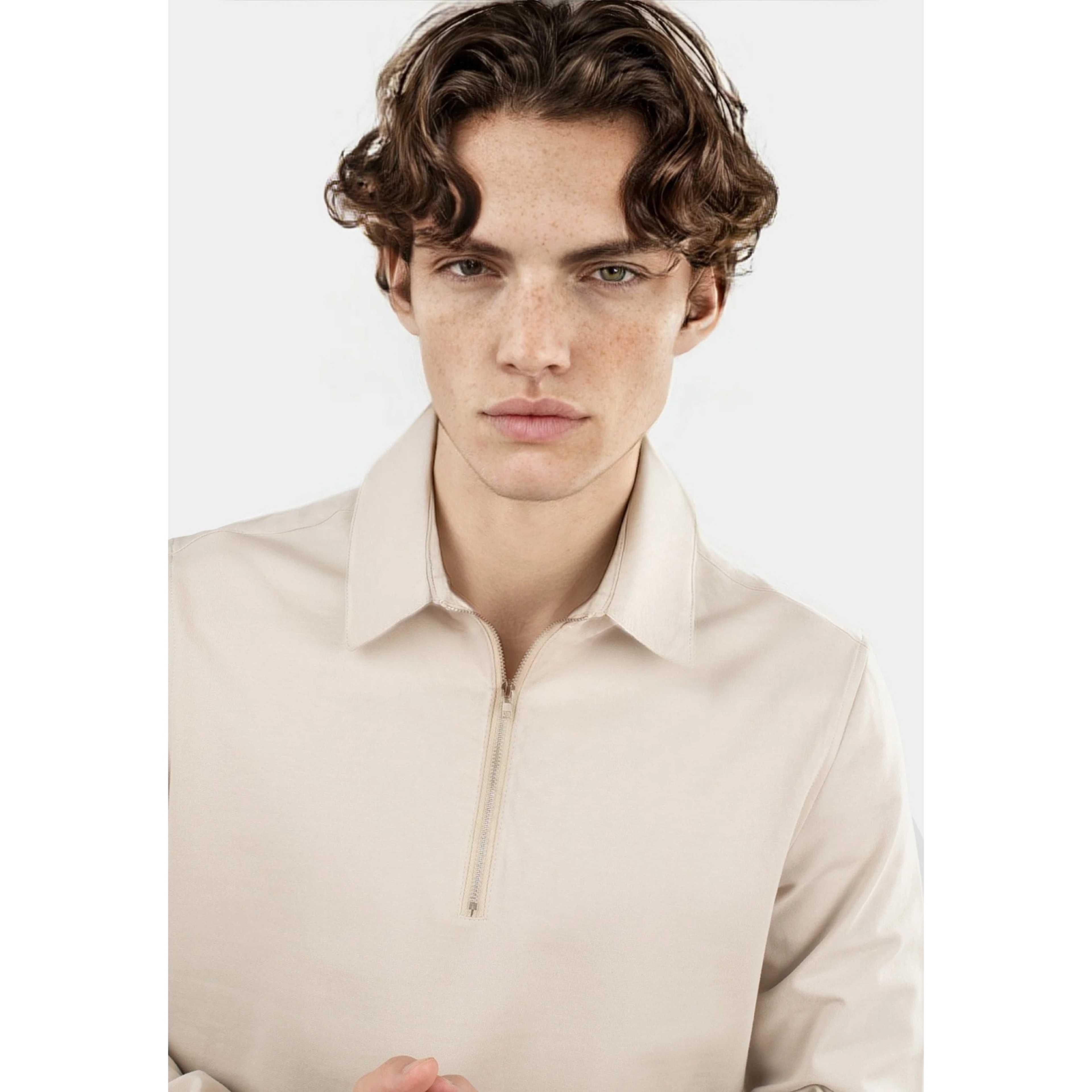 Dev 2.0 Half Zip Shirt - Beige