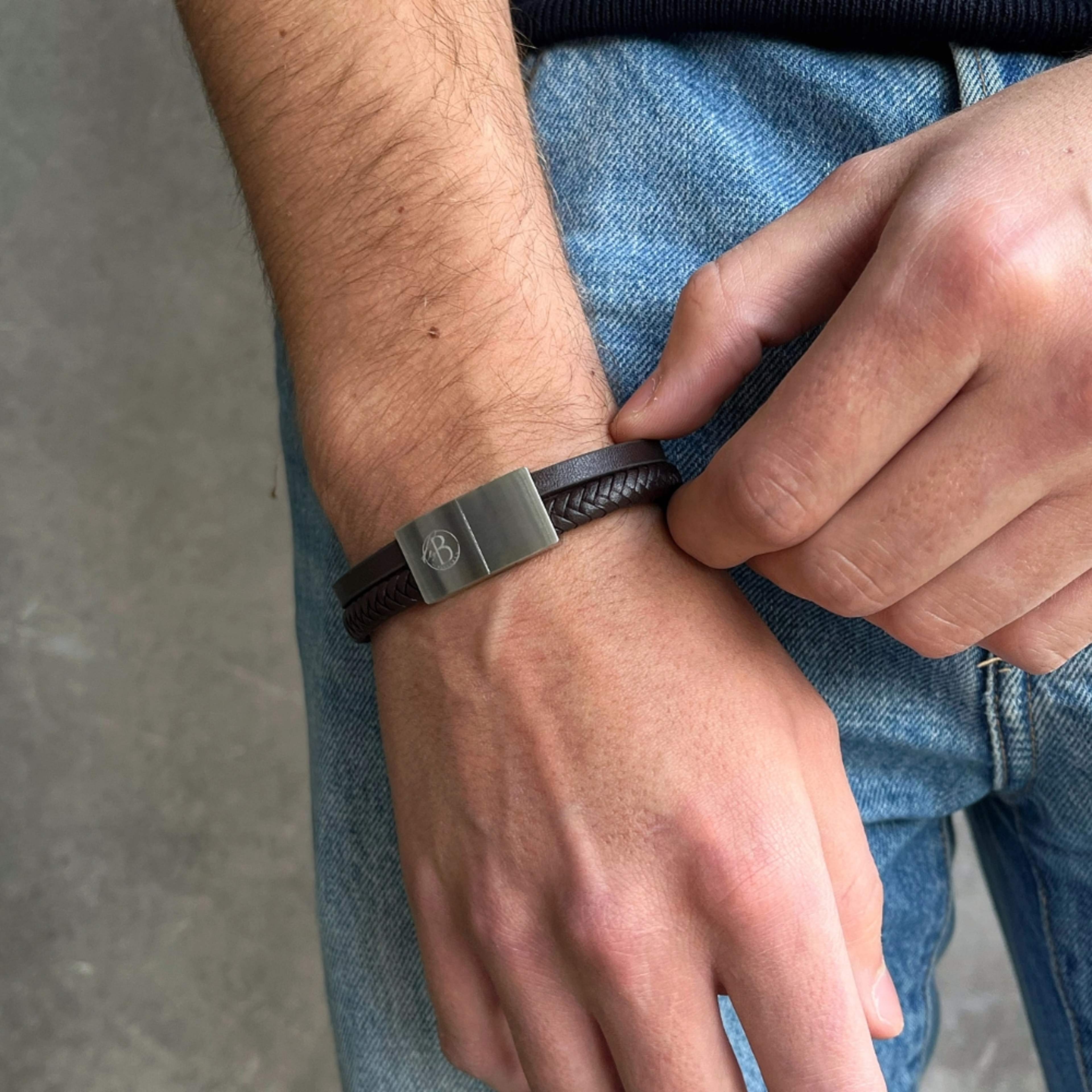 Lance | Läderarmband