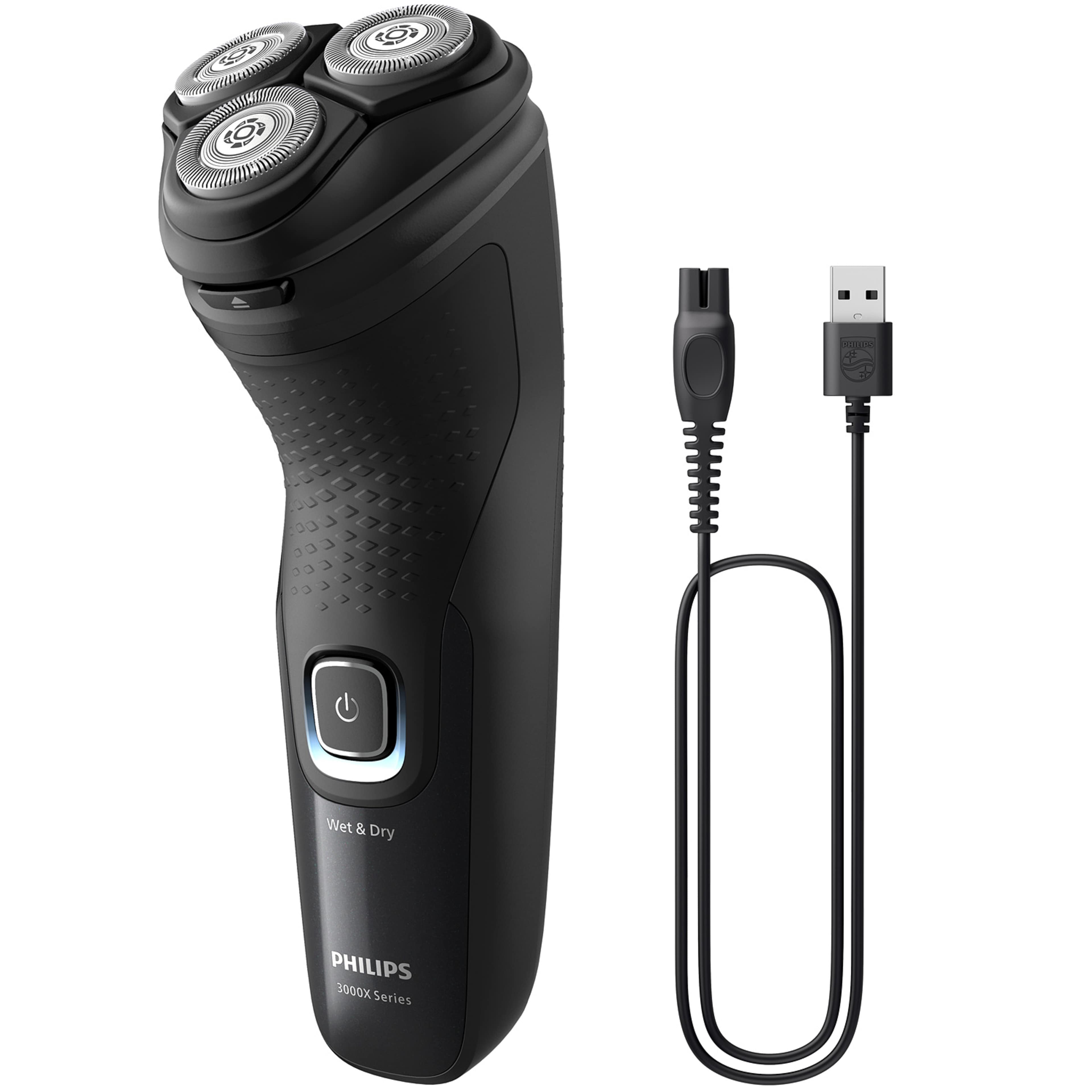 Rakapparat X3051/00, från Philips, i färgen svart. Klicka för att öppna bilden i stort format